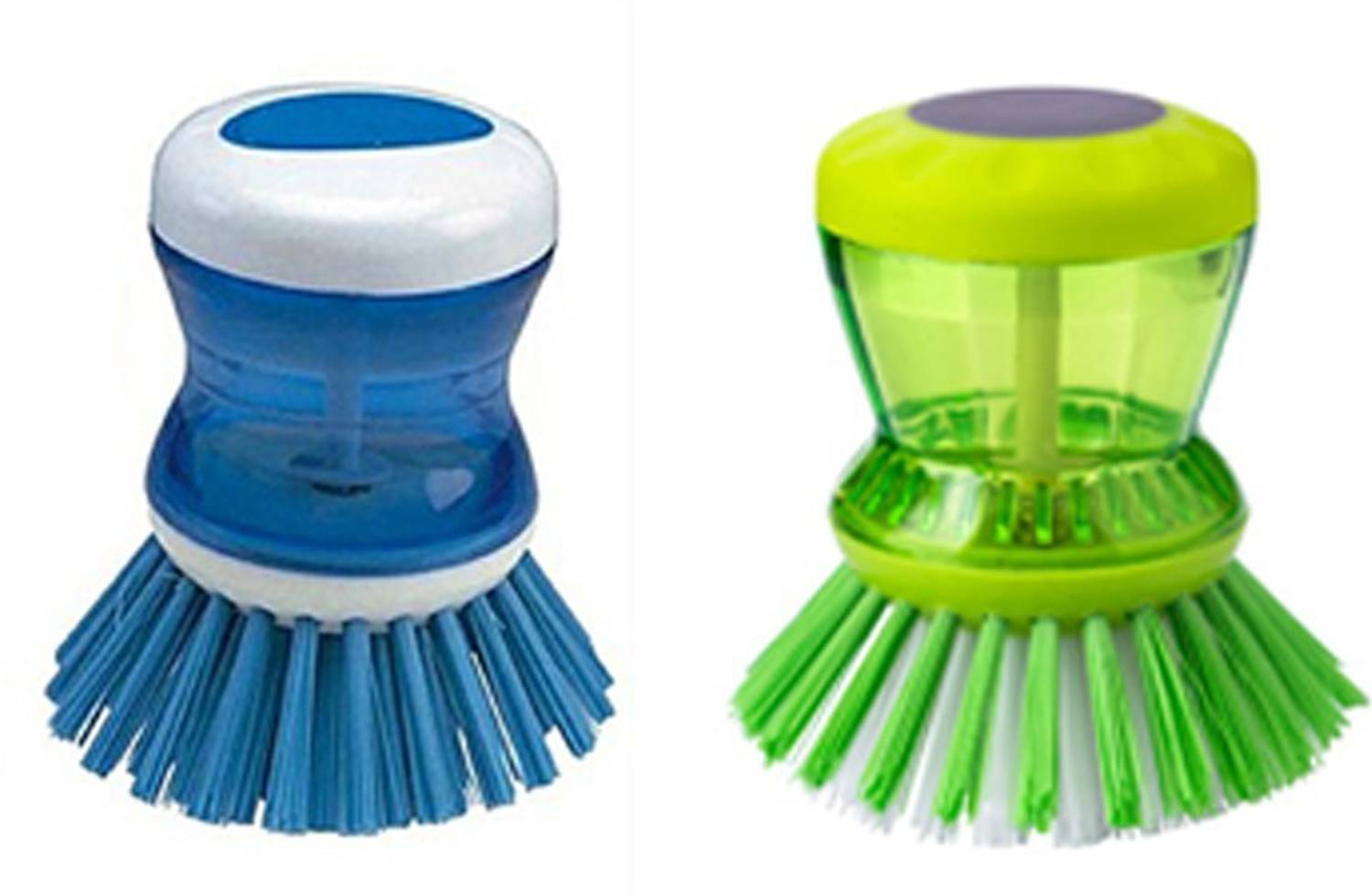 Aryshaa Liquid Soap Dispenser cleaning Brush Pack of 2 Pcs Plastic Dry Brush