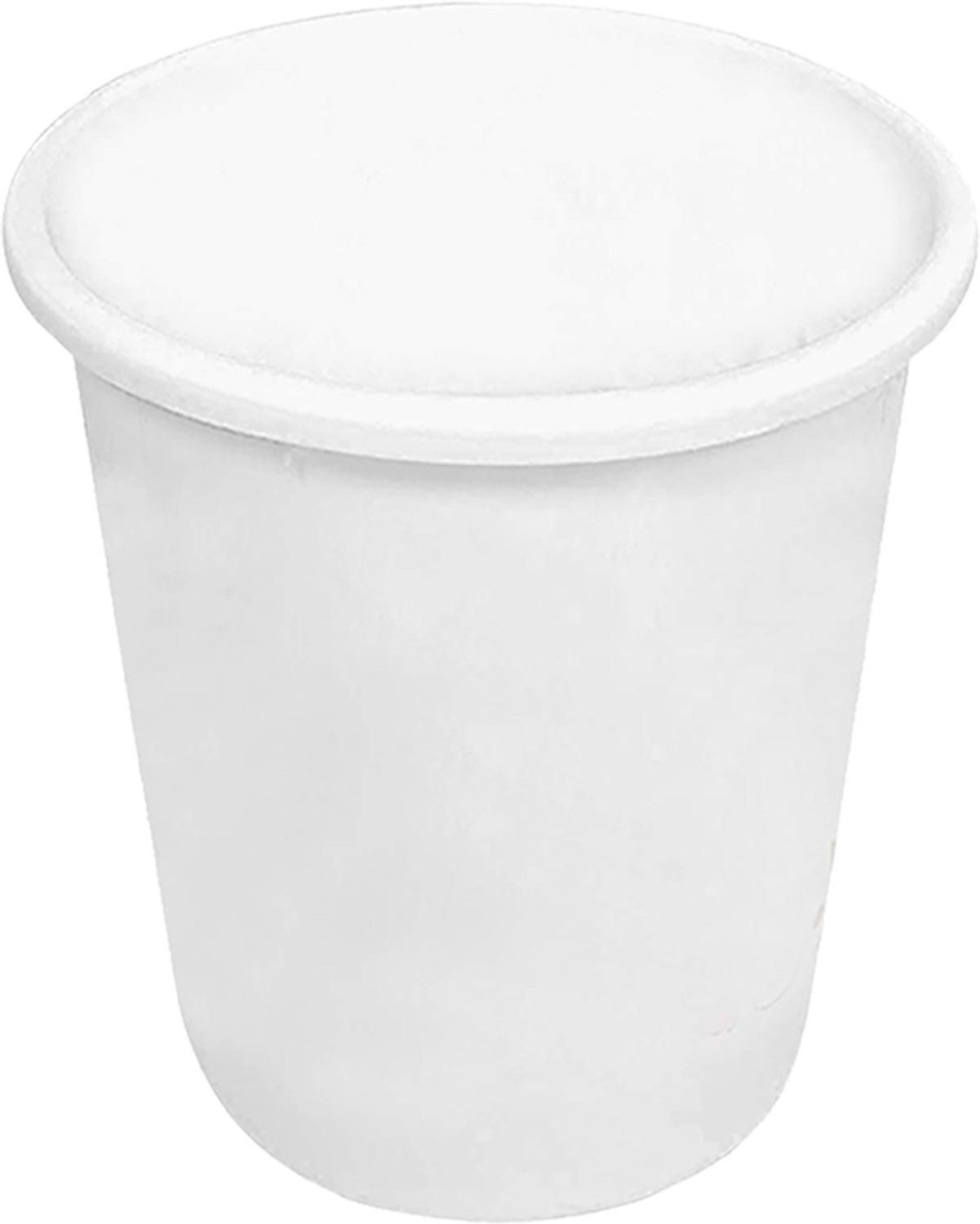 Image of KUBER INDUSTRIES Plastic Open Dustbin, Garbage Bin For Home, 5Ltr.- Pack of 3 (White)-47KM01057 Plastic Dustbin