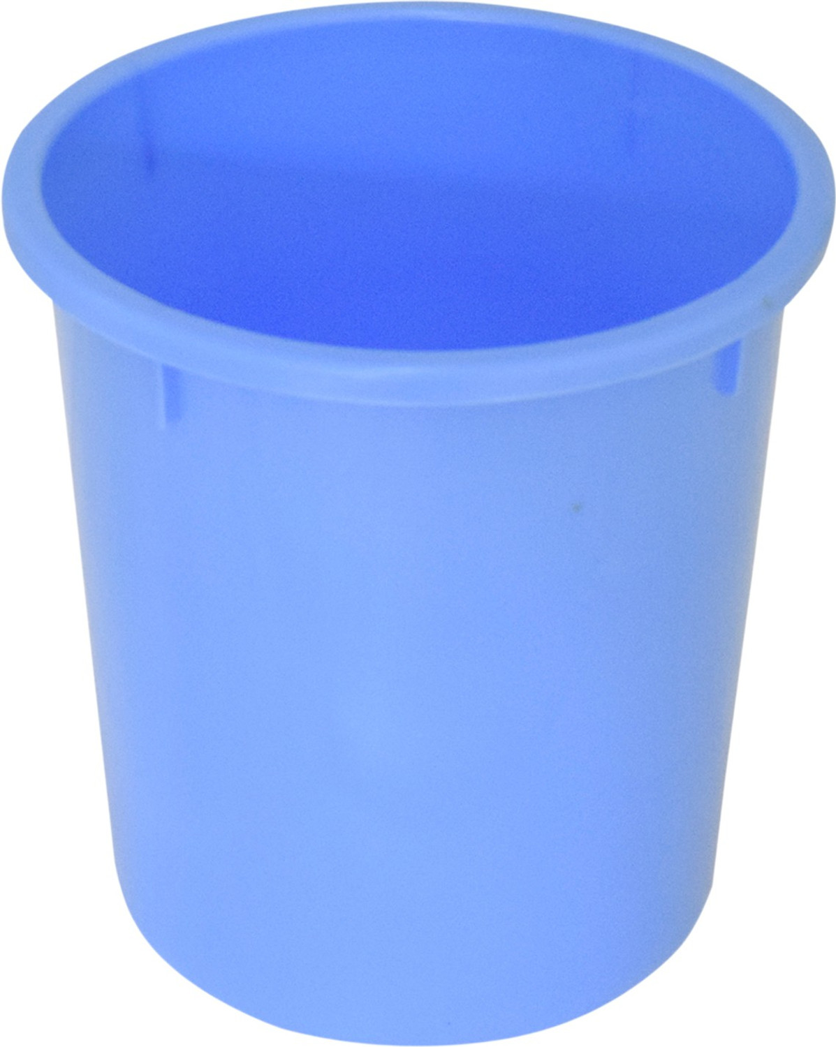 Image of KUBER INDUSTRIES Open Plastic Dustbin Without Lid, 5Ltr.- Pack of 3 (Blue) Plastic Dustbin