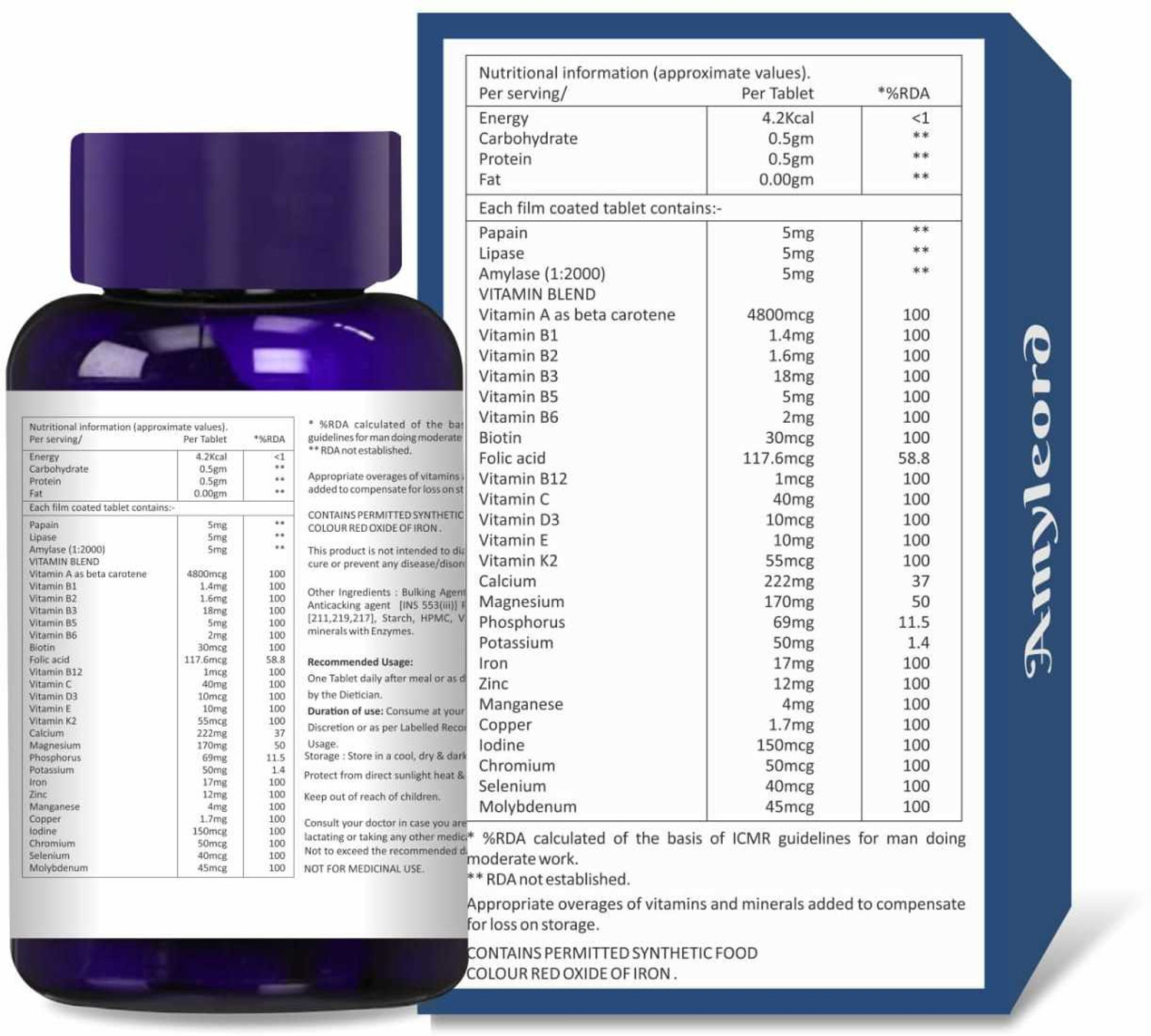 Image of Amyleord Multivitamin With Multiminerals And Digestive Enzymes