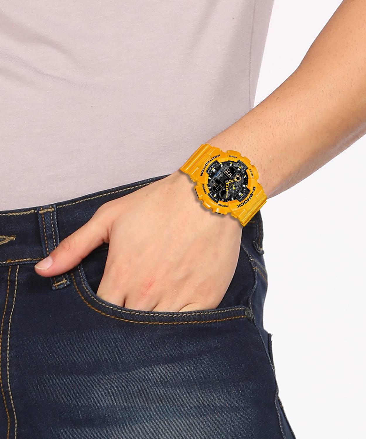 CASIO GA-100A-9ADR G-Shock ( GA-100A-9ADR ) Analog-Digital Watch