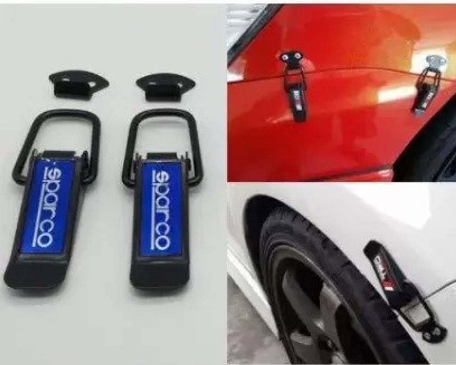 AIRSKY eparco Car Big Boot Bonnet Side Bumper Guards Toggle Fasteners Catch Clips Bumper Cap