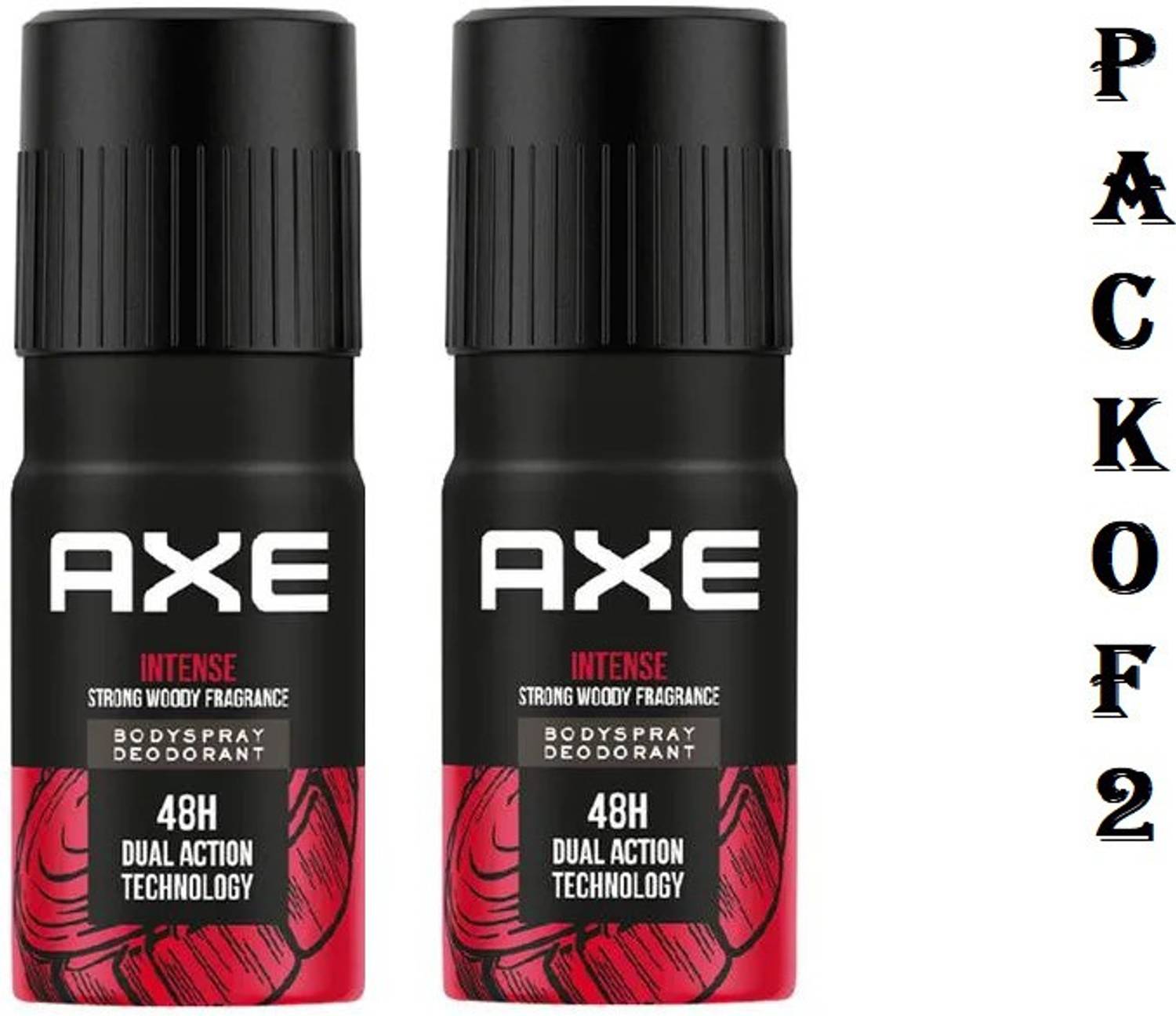 AXE Intense (150ml each) - 2pcs (AI001) Deodorant Spray - For Men