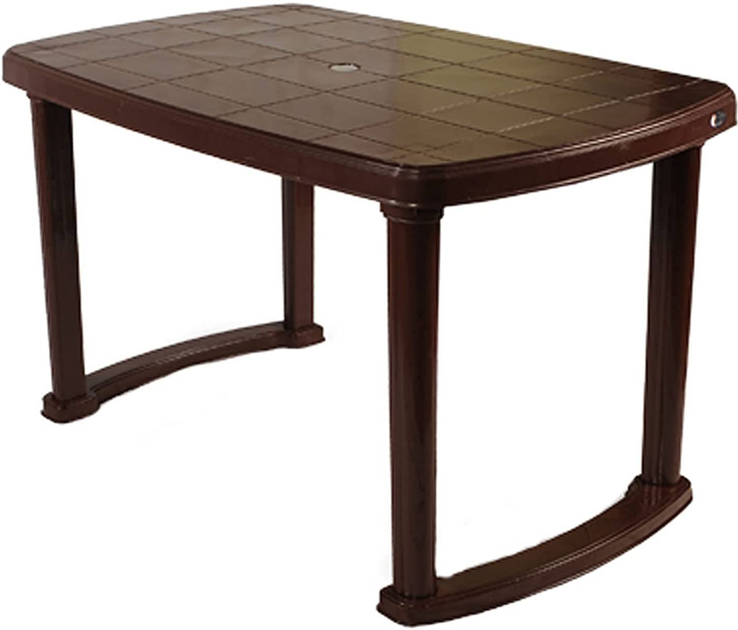 AAMROSE FLORA12 4 Seater Plastic Dining Table