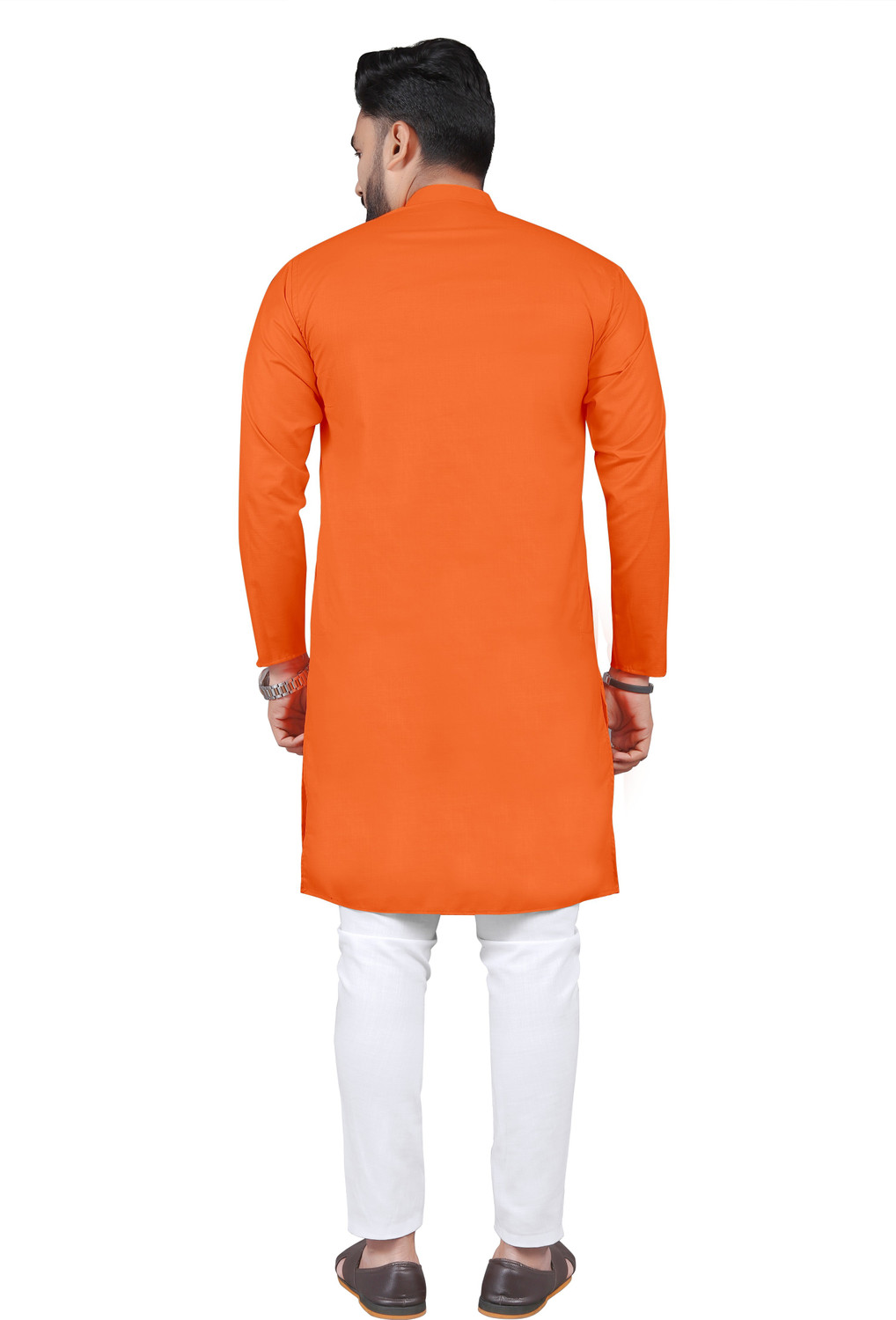 Image of RAHUL LOOK Men Solid Straight Kurta