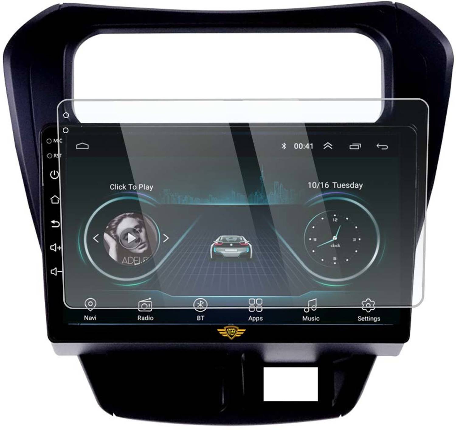 ATEEN Screen Guard for 9 inch Screen Guard/Touch Screen Guard/Screen Protector Display Monitor Glass for Suzuki Alto 800 Double DIN Car Android Music System[for After Market Car Stereo]