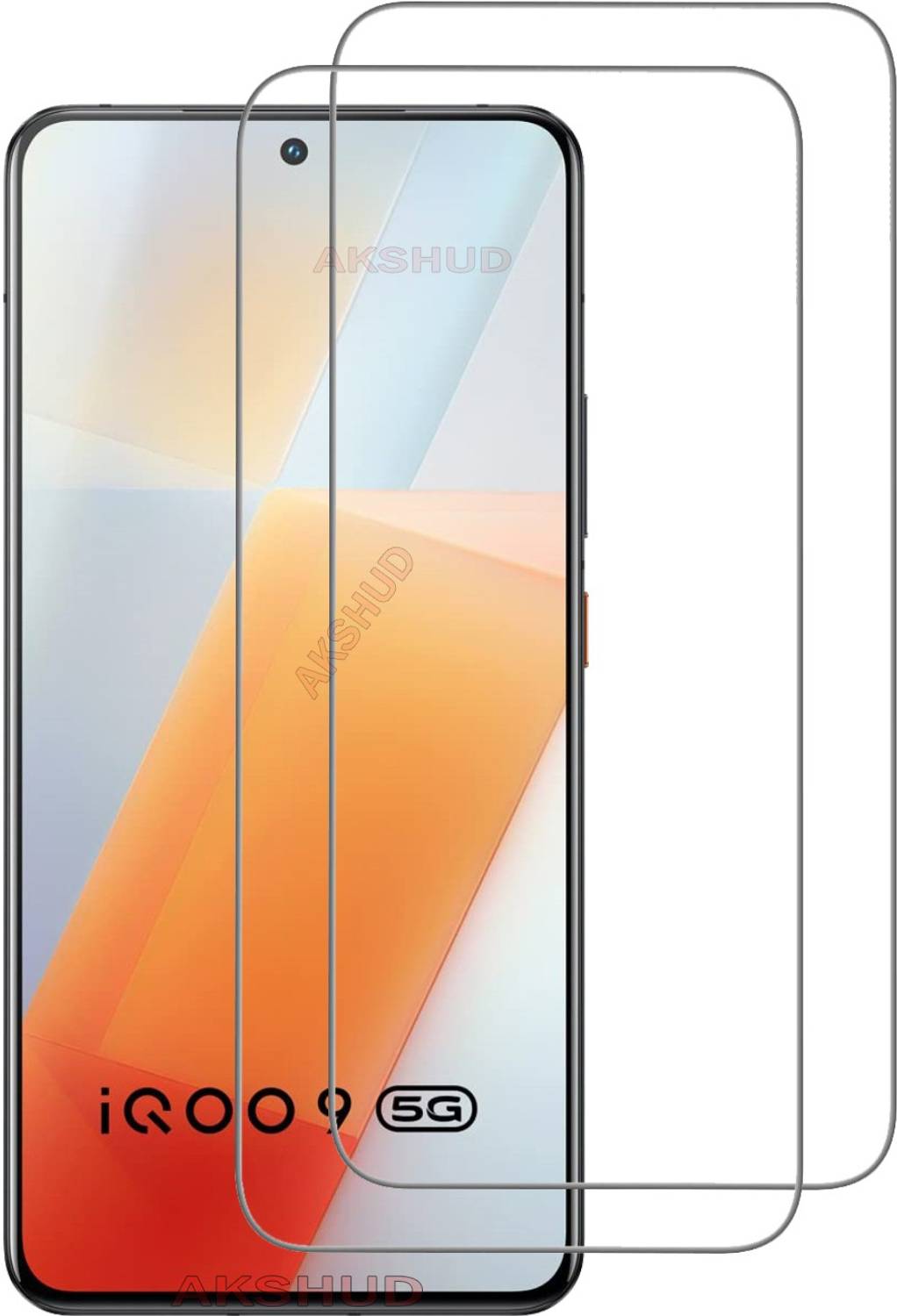 AKSHUD Tempered Glass Guard for iQOO 9 5G