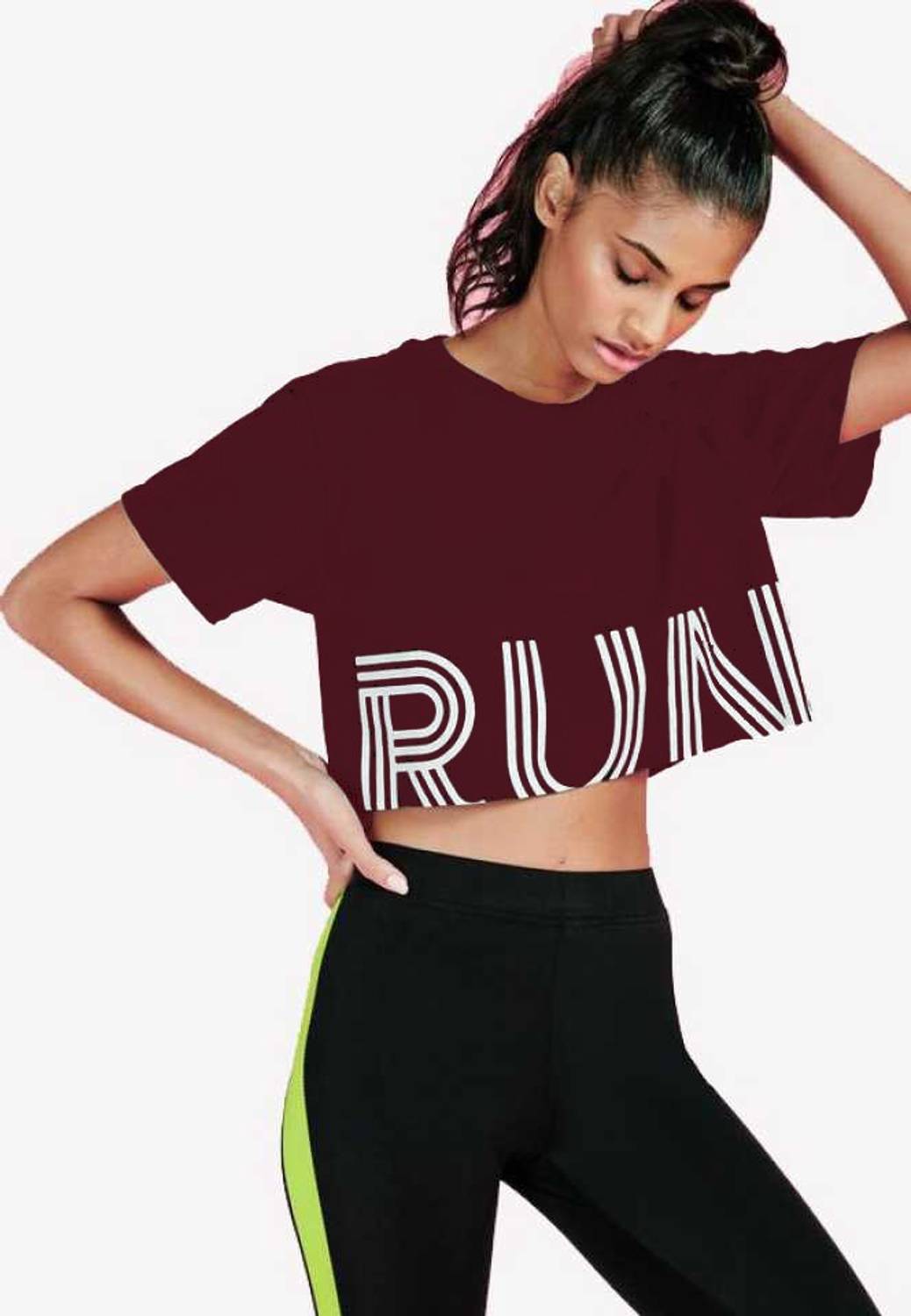 Adyavastram Casual Graphic Print, Printed Women Maroon Top