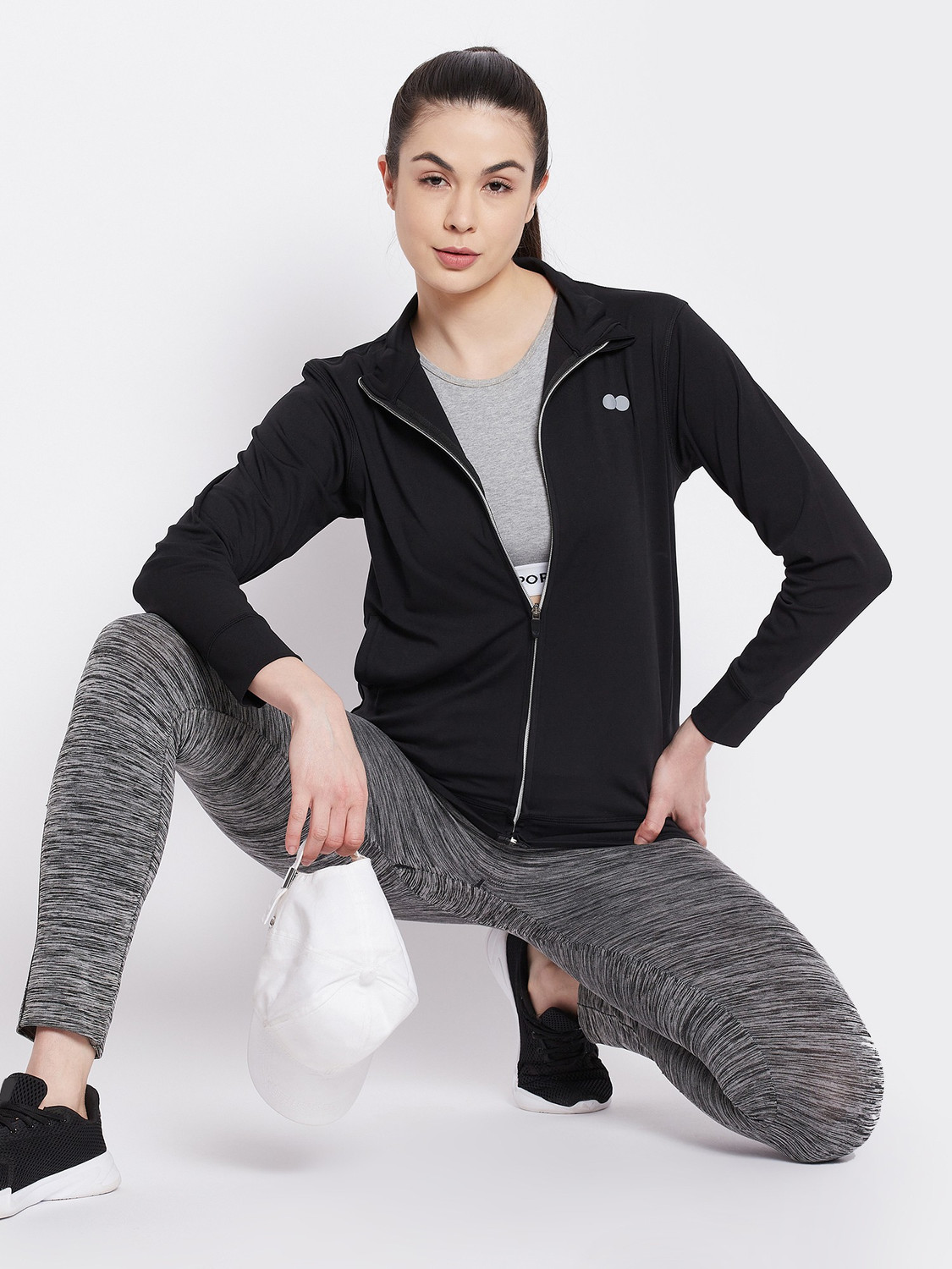 Image of Clovia Full Sleeve Solid Women Jacket