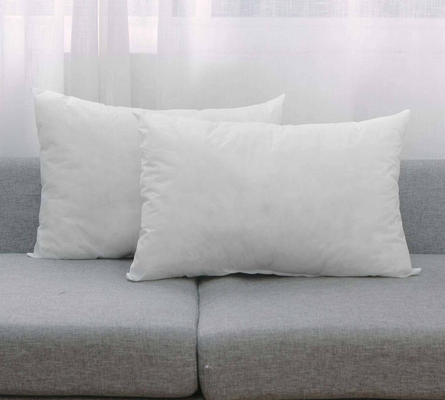 Anita Corporation Microfibre Sleeping Pillow Pack of 2 Solid Microfiber Rectangular Soft Cushion Pillow Filler For Bed, Sofa, 12 x 18 Inch
