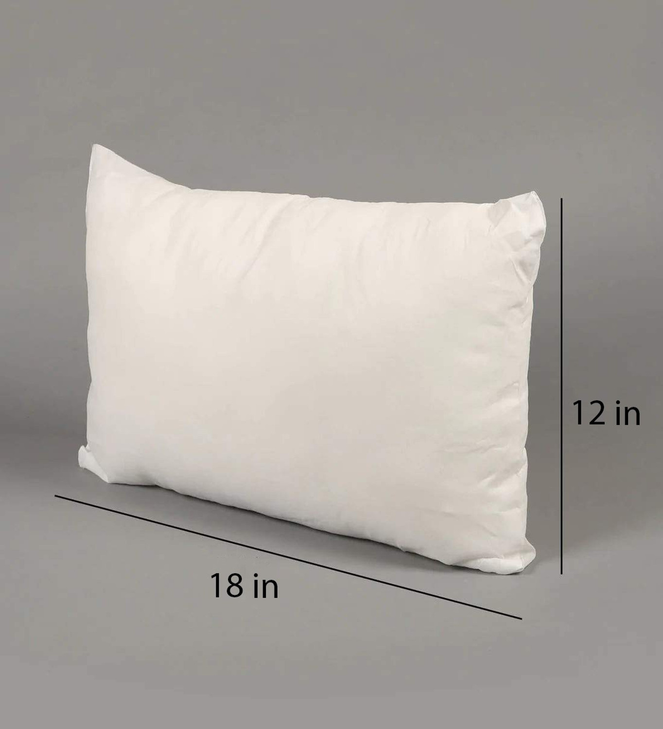 Image of Softlife Microfibre Sleeping Pillow Pack of 2 Solid Microfiber Rectangular Soft Cushion Pillow Filler For Bed, Sofa, 12 x 18 Inch (White)