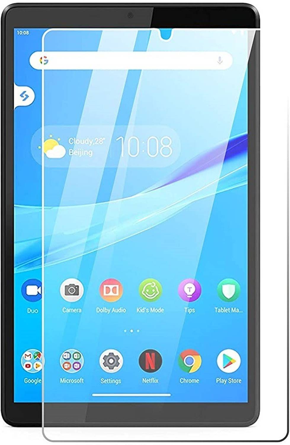 Bigil Tempered Glass Guard for Lenovo M8 (2nd Gen) HD8 inch with Wi-Fi+4G Tablet, Crystal Clear Glass , Multi-Level Protection