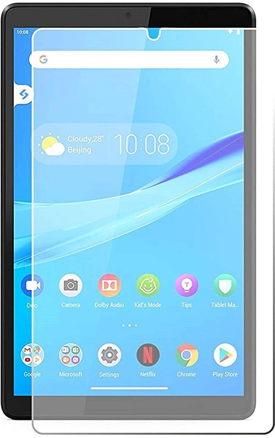 Bigil Tempered Glass Guard for Lenovo M8 (2nd Gen) HD8 inch with Wi-Fi+4G Tablet, Crystal Clear Glass , Multi-Level Protection