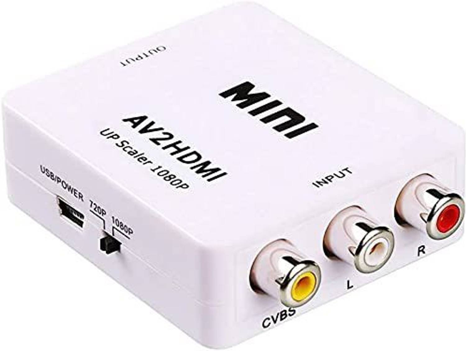 ezcap Mini Composite AV RCA to HDMI Video Converter Adapter Full