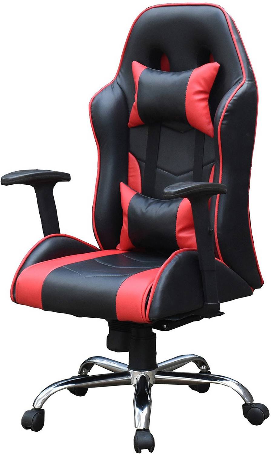SamDecors CHAIR-GAMING-RED-F Computer Executive Black-Red Finish (adjustable height of seat and armrests) Gaming Chair