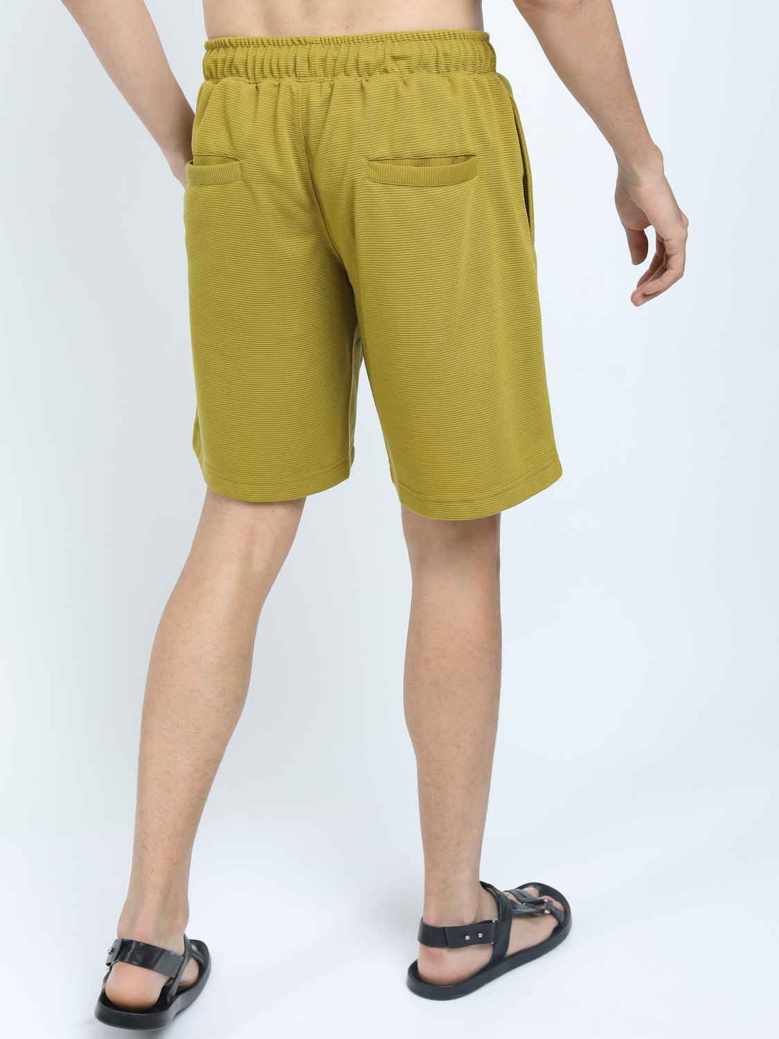 Image of HIGHLANDER Solid Men Light Green Casual Shorts