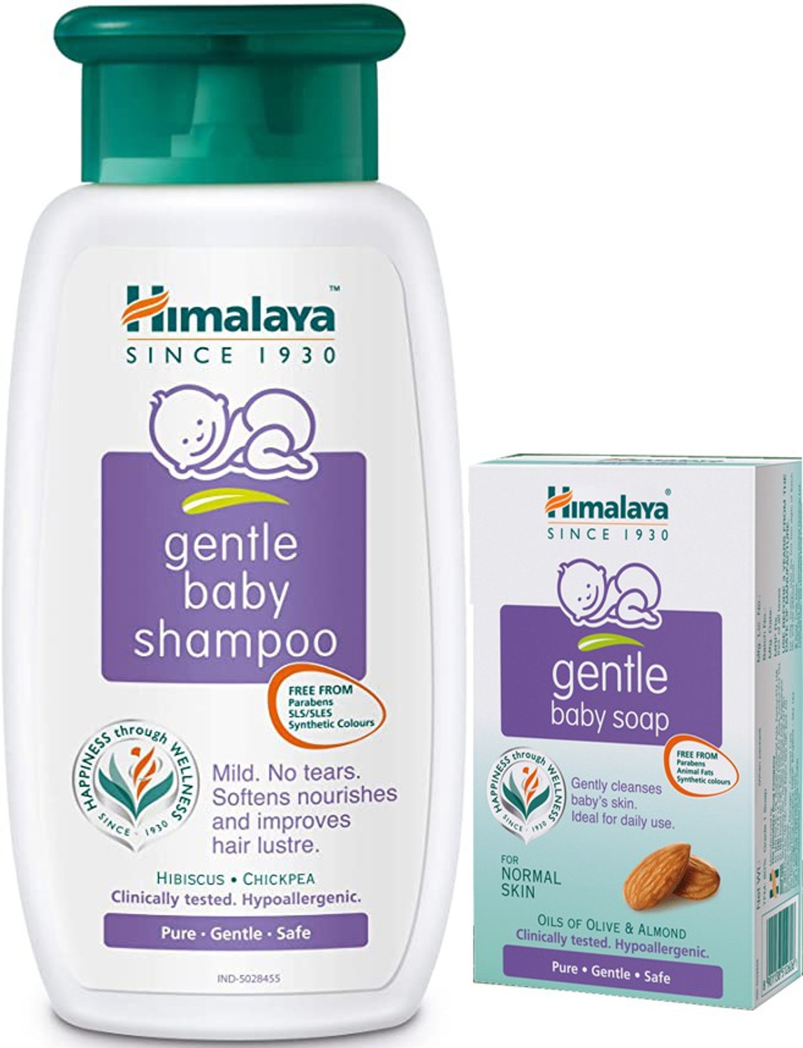 Image of HIMALAYA Gentle Baby Shampoo (200ml) With Genlte Baby Soap (75g) Pack of 2