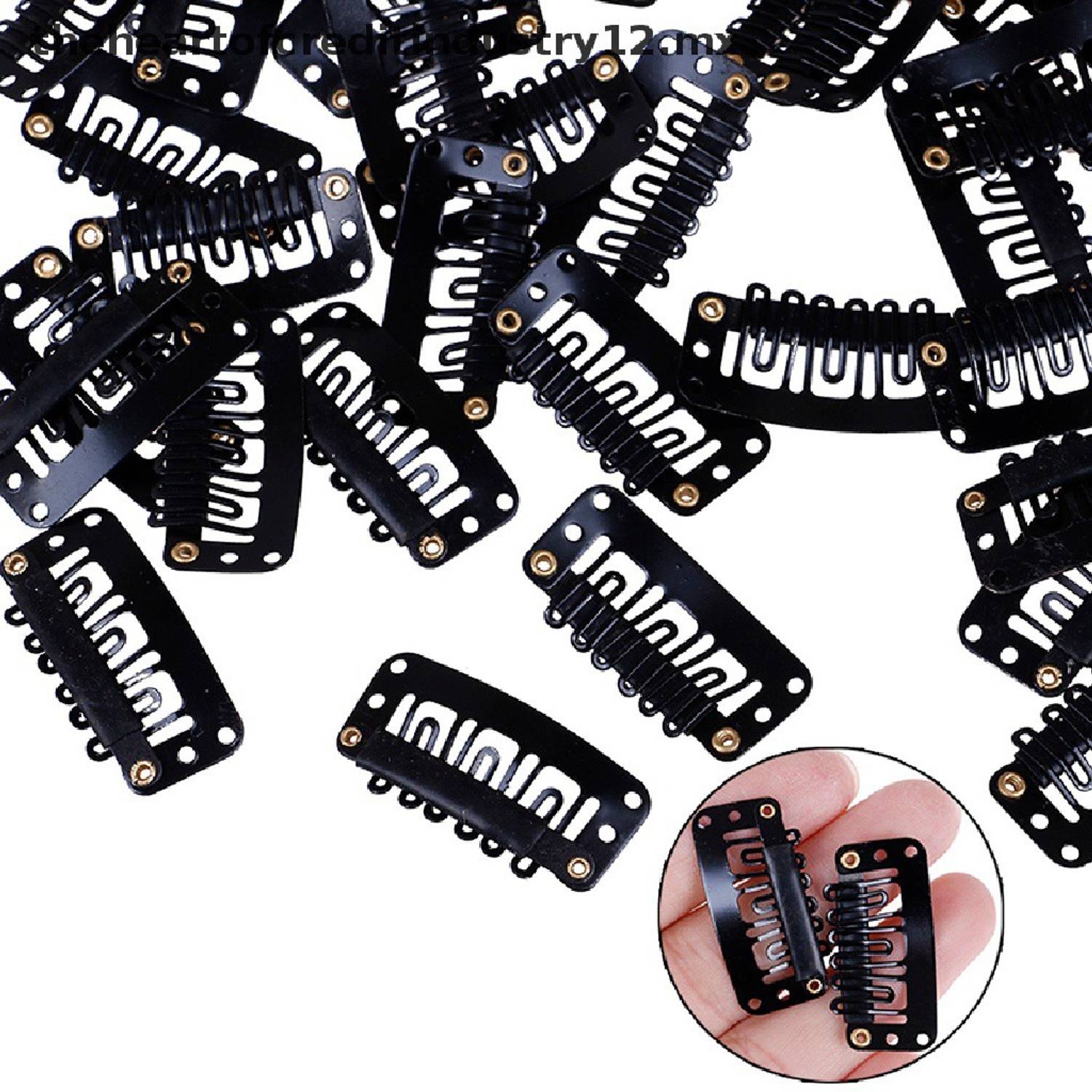 AKADO Steel hair toupee clips hair extension snap clips wig attachment clips 12 PCS Hair Clip
