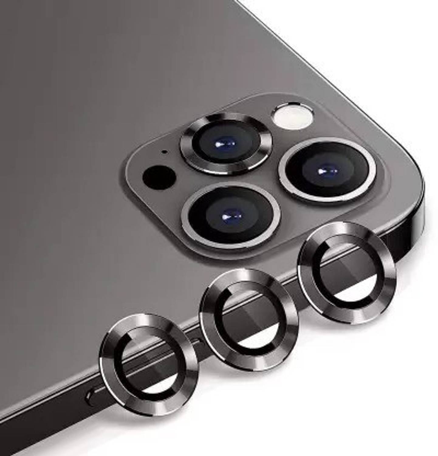 ankSONline Back Camera Lens Ring Guard Protector for iPhone 12 Pro, HD Clear Tempered Glass Camera Lens