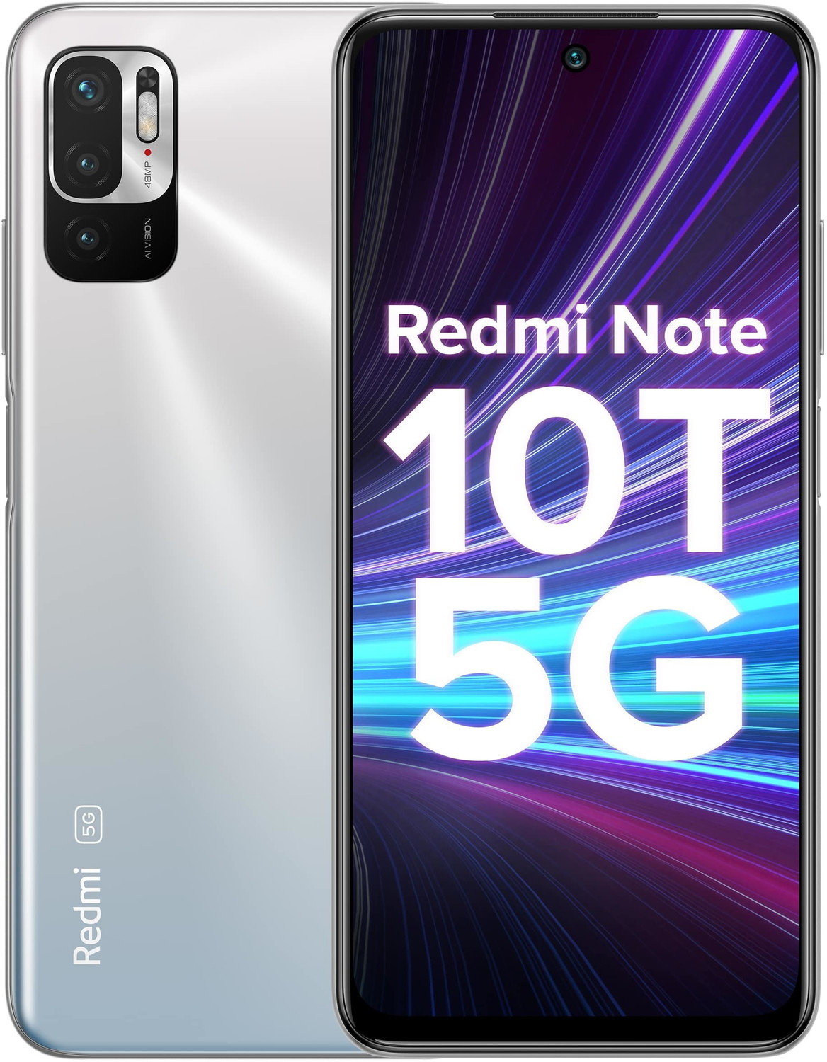 Image of REDMI Note 10T 5G (Chromium White, 128 GB)