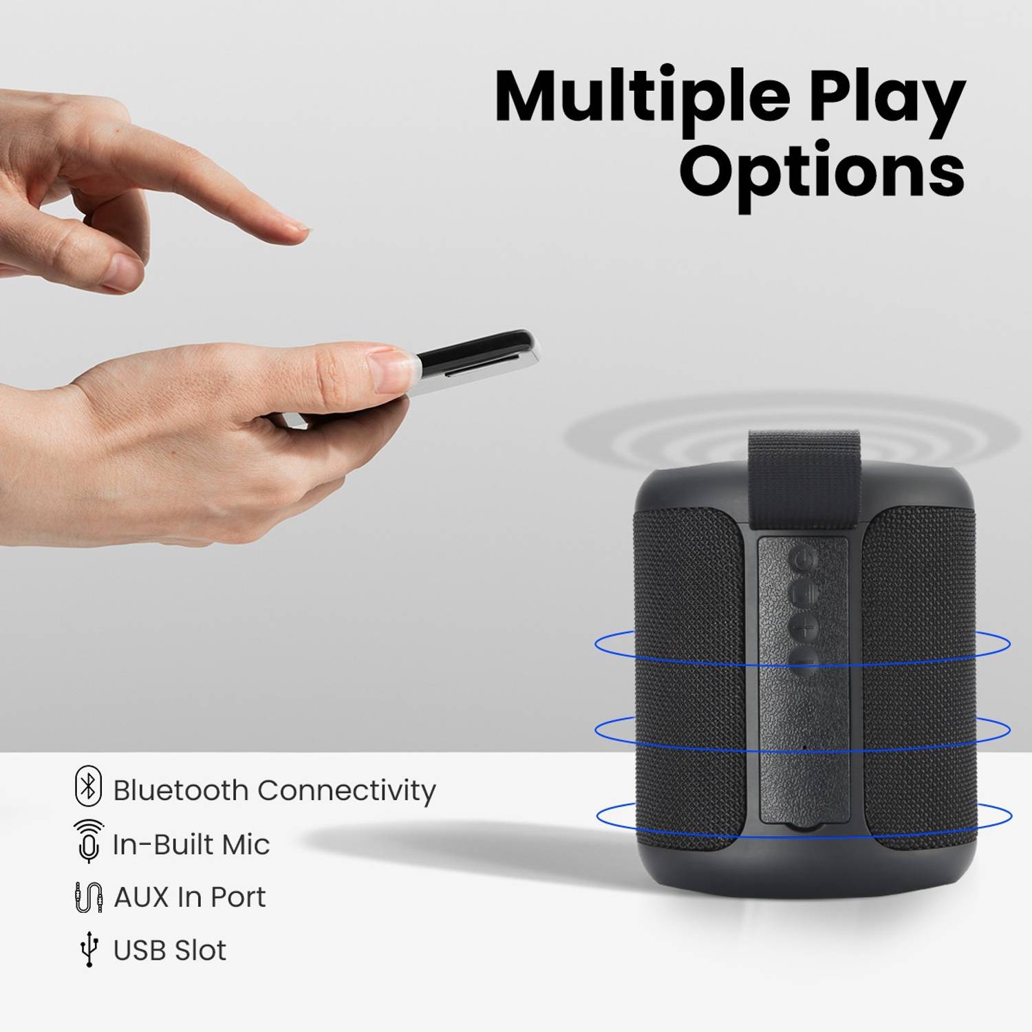 Portronics SoundDrum P 20W Bluetooth Speaker - Image 4