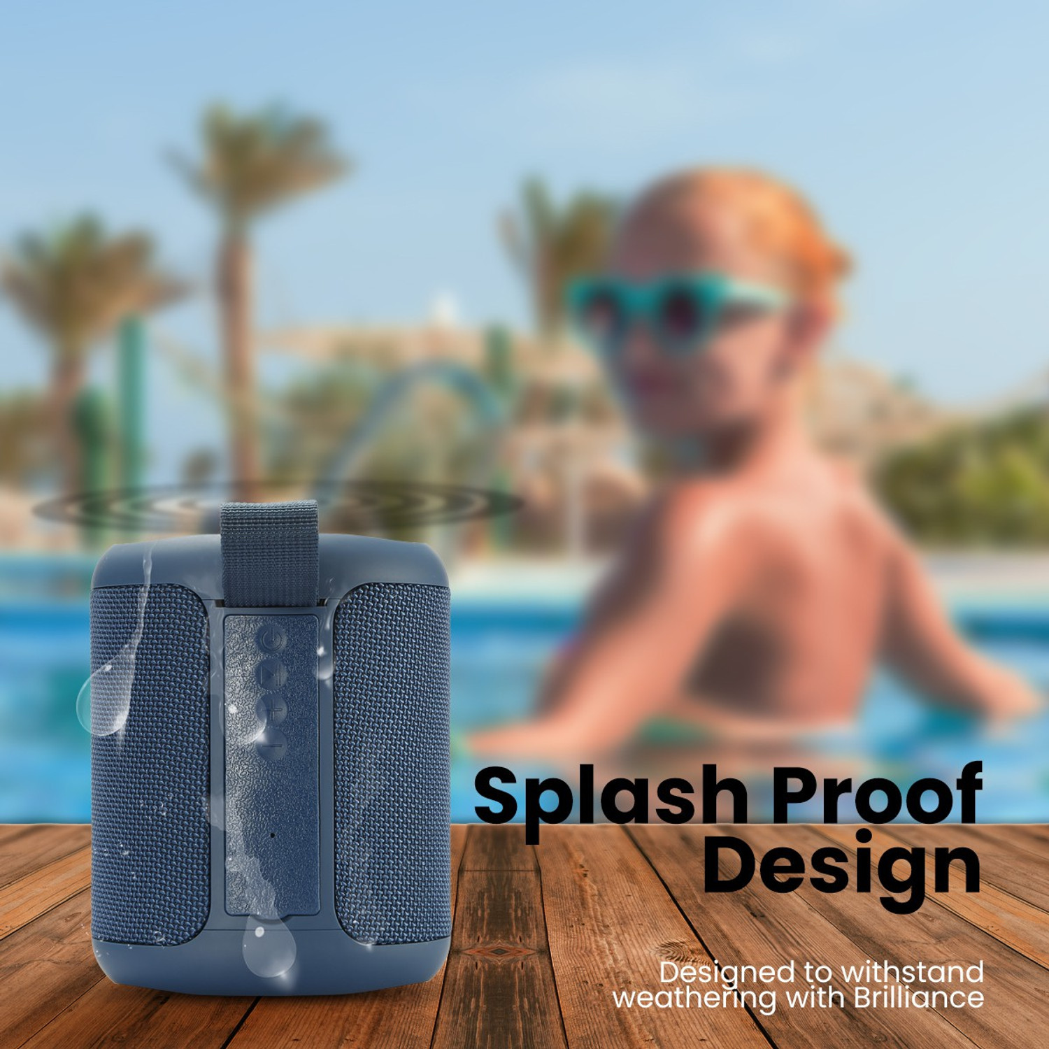 Image of Portronics SoundDrum P Wireless with 6-7 hrs Playback Time, Handsfree Calling, 20 W Bluetooth Speaker