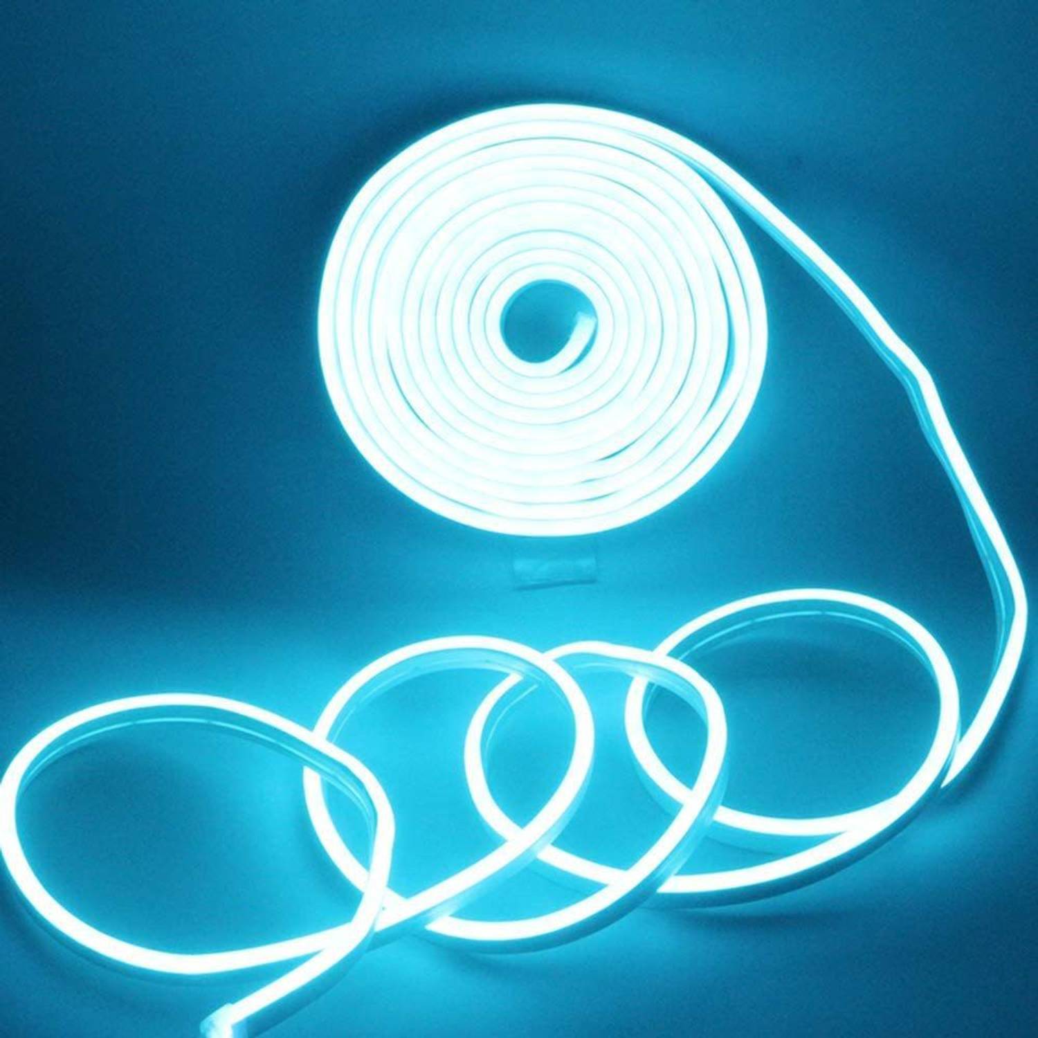 TUKAMCHA 5M 12V Neon Blue Waterproof Car Light - Image 1