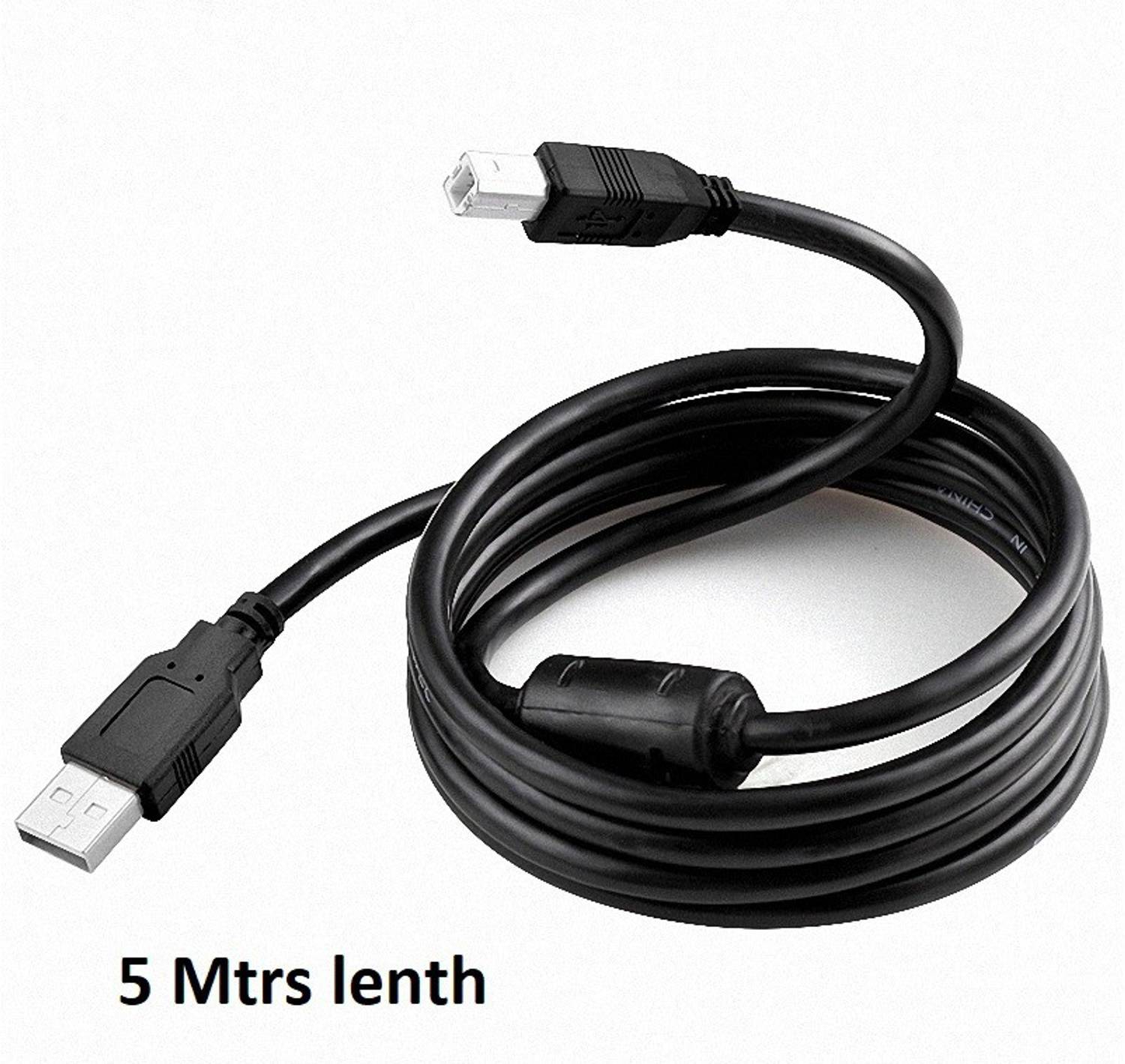 99Gems 5 MTRS PRINTER USB CABLE Wire Connector