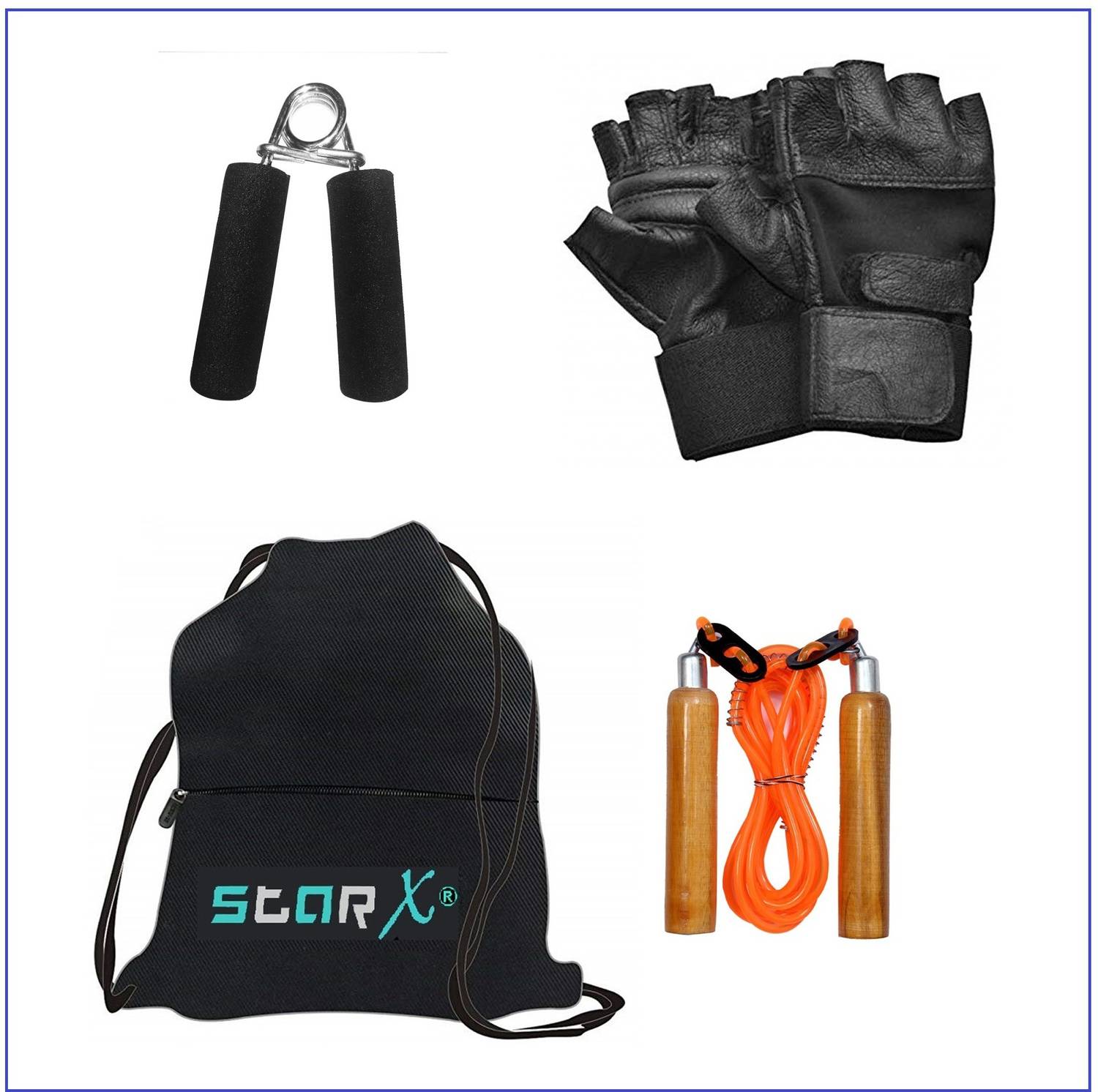 STARX 8KG PVC WeightPlate with Curl Rod - Image 5