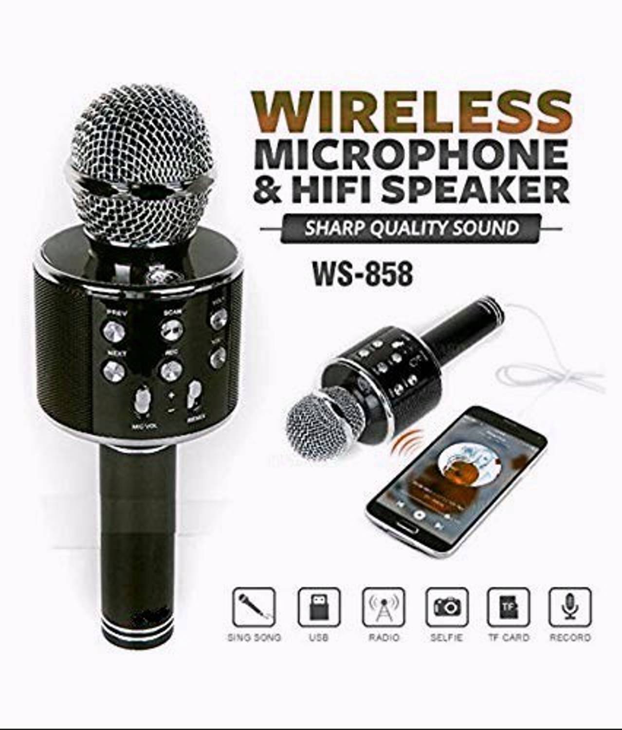 wireless microphone radio speaker microphone