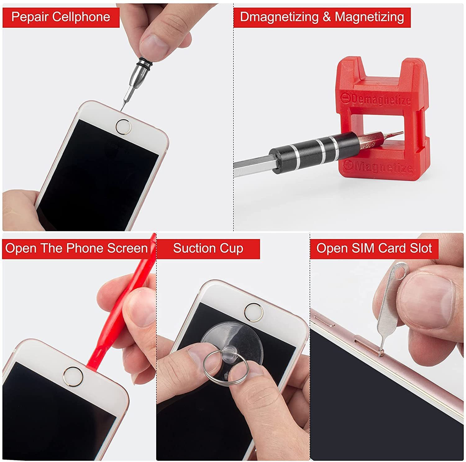 Image of LipiWorld PC Repair Screwdriver Set 110 in 1 Professional Screwdriver Set, Repair Tool Kit Precision Screwdriver Set