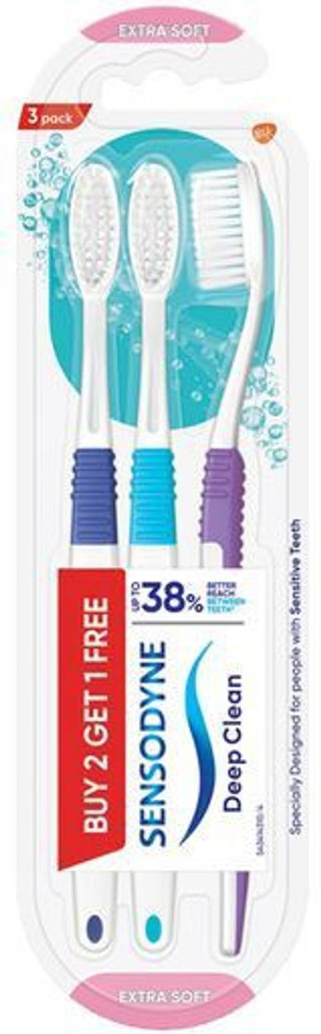 SENSODYNE Deep Clean Toothbrush With Extra Soft, Microfine Bristl