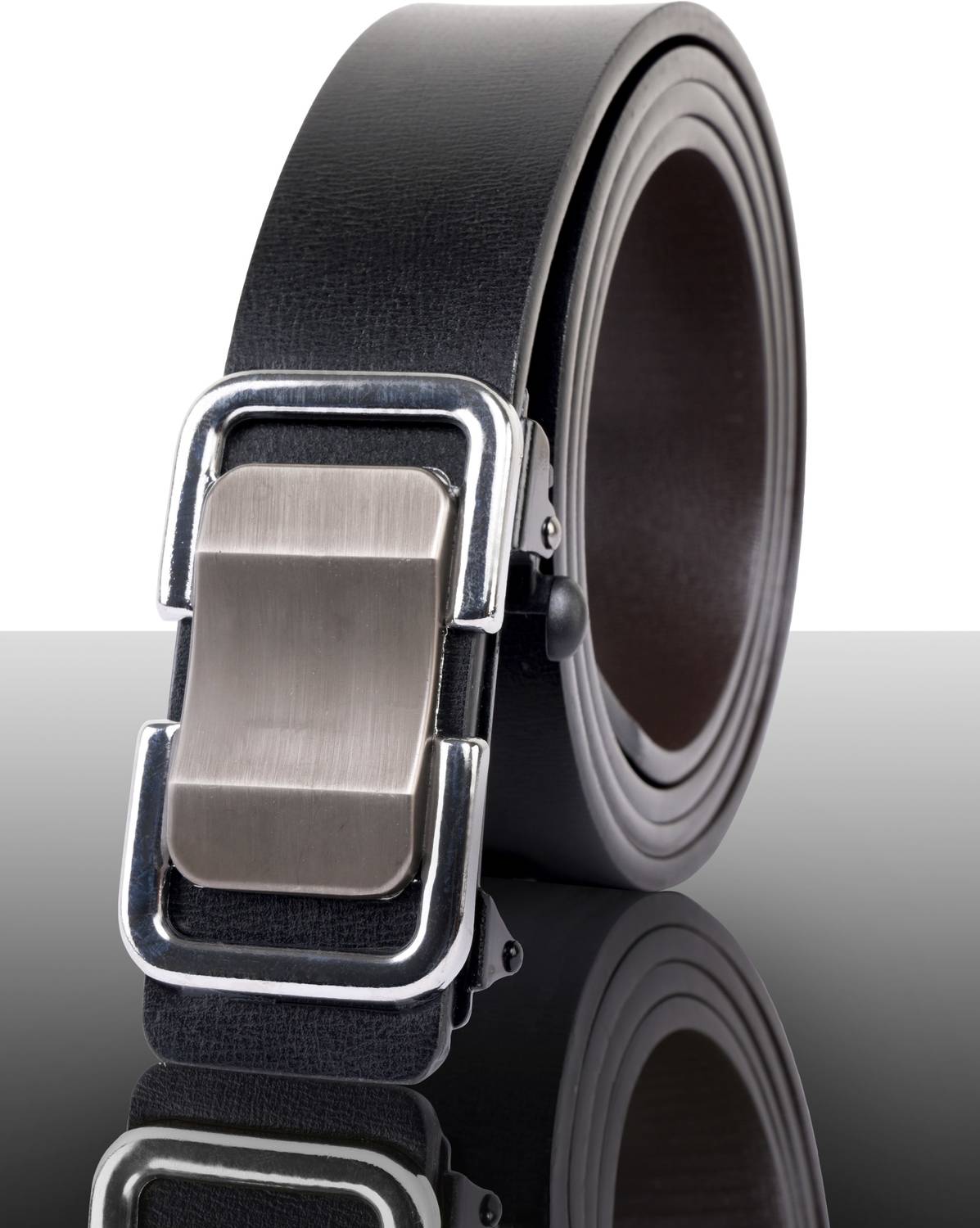 BuckleUp Men Formal Black Genuine Leather Belt