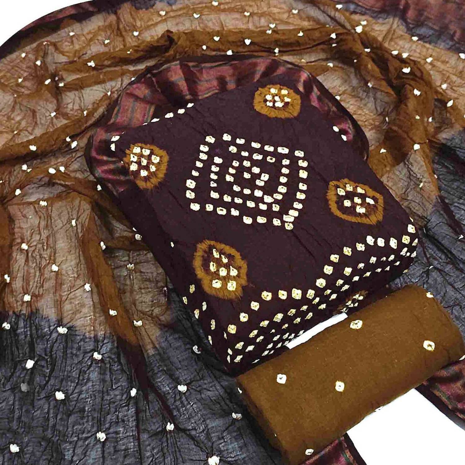 Irkal fab Cotton Blend Printed Salwar Suit Material