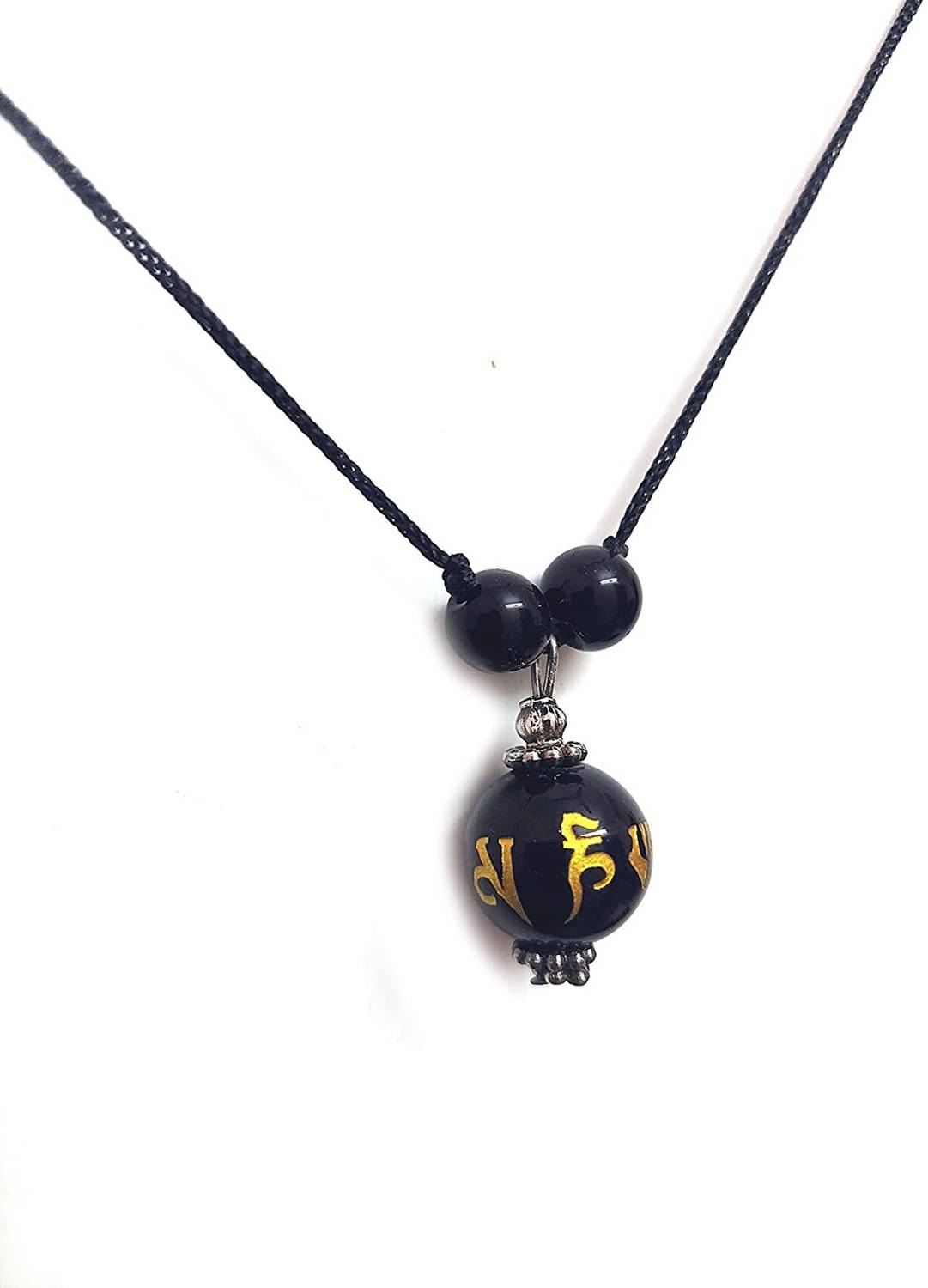 AIR9999 Tibetan Buddhist Om Mani Padme Hum Engraved Mantra Pendant Crystal Crystal Pendant