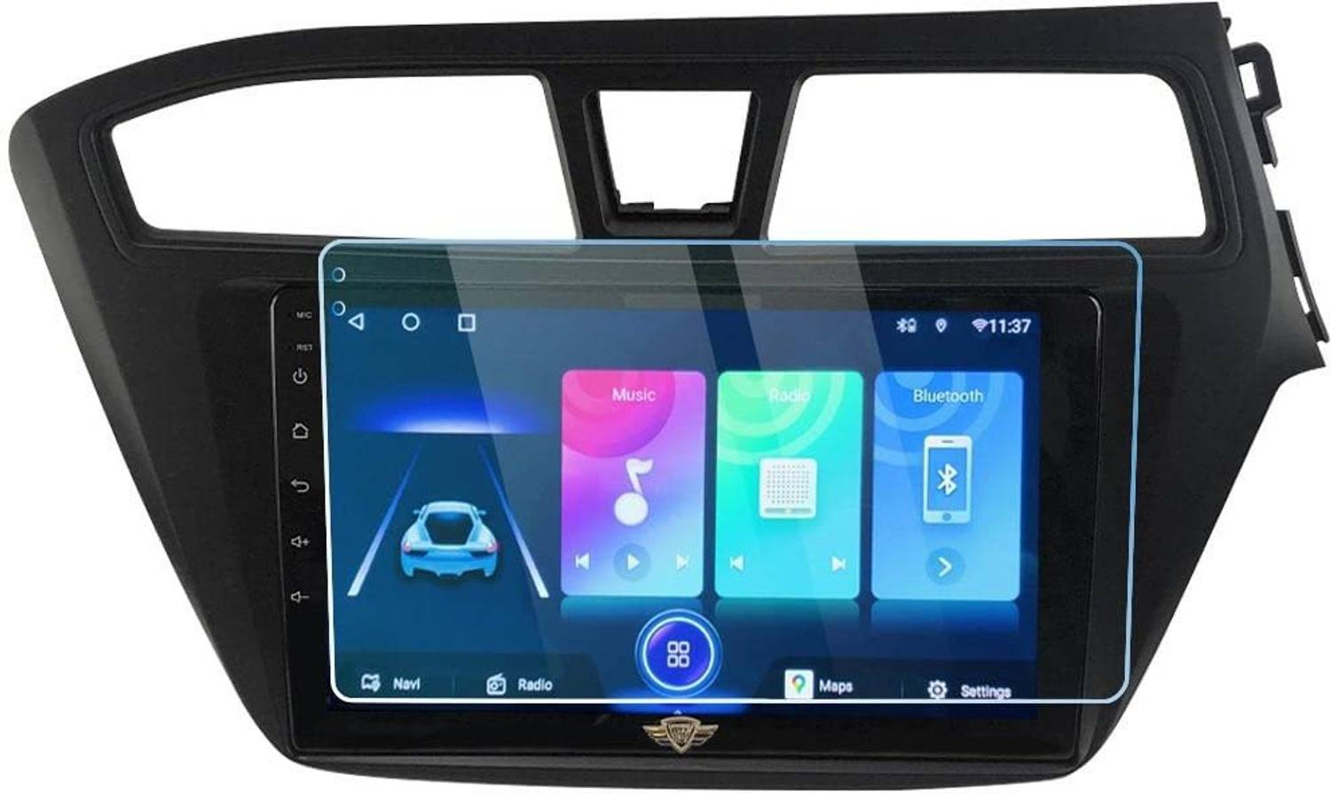ATEEN Nano Glass for 9" inch Nano Tempered Glass/Touch Screen Navigation Car Transparent Display/Screen Protector Display Monitor Glass for Hyundai i20 old Elite Car Android Music System[for After Market Car Stereo]
