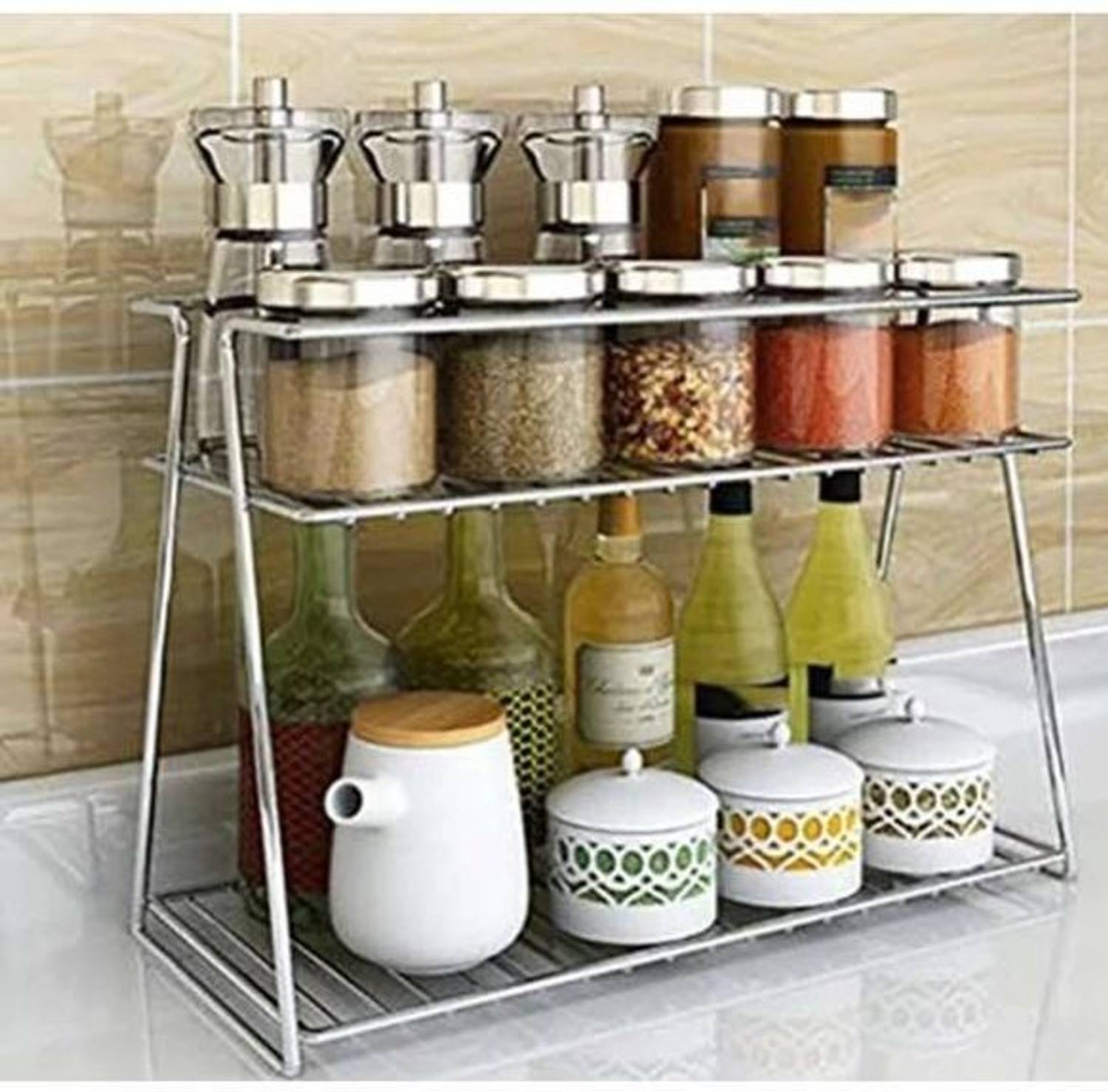 AADITYA Utensil Kitchen Rack Steel
