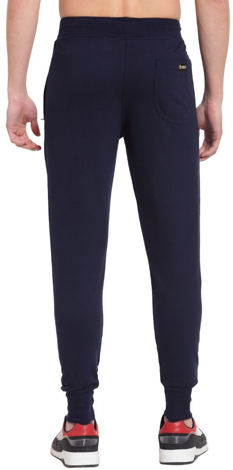 Image of UZARUS Printed Men Dark Blue Track Pants