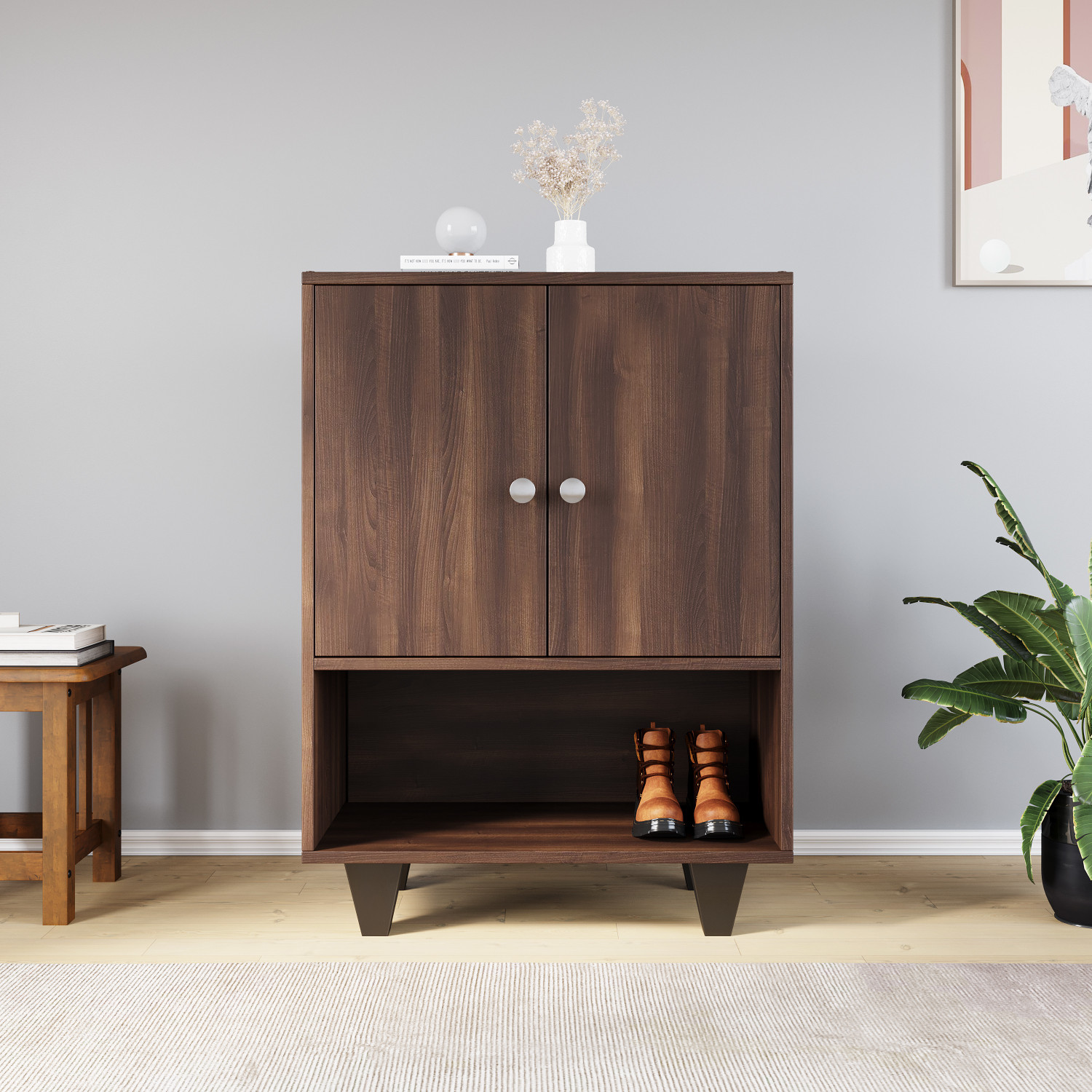 Nilkamal Astero Engineered Wood Shoe Rack