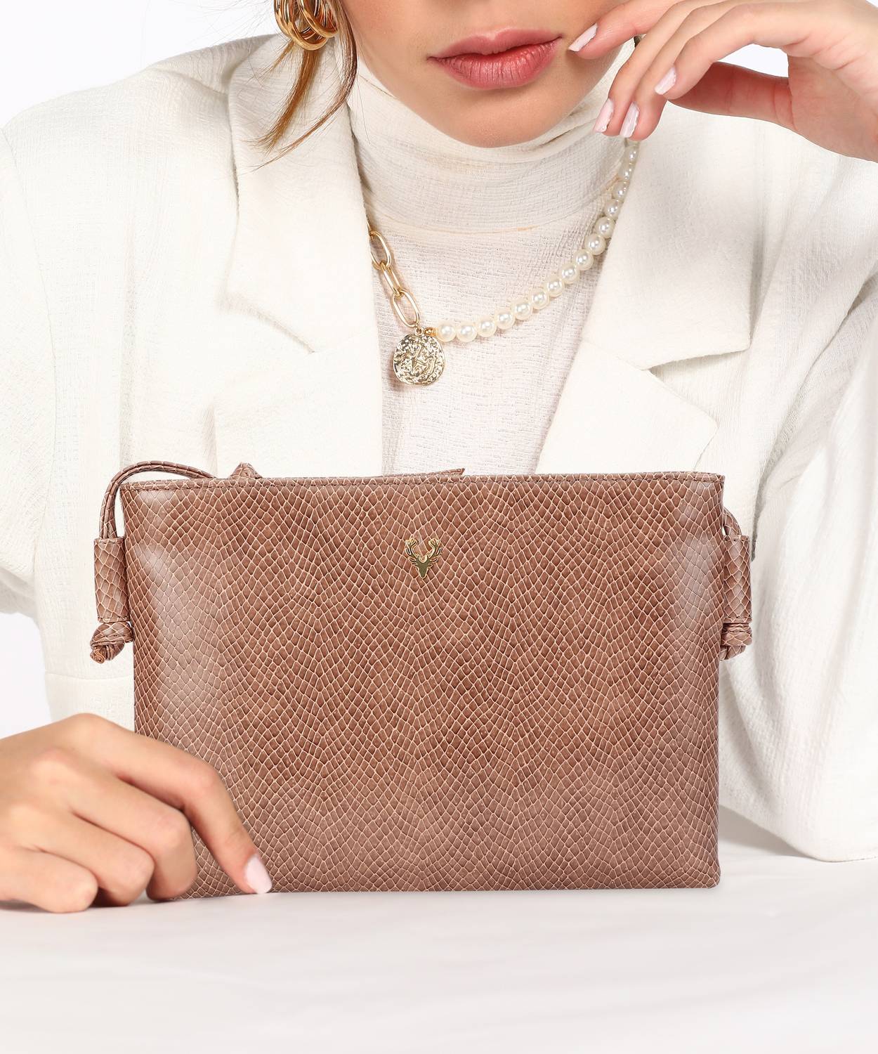 Allen Solly Brown Sling Bag AHBGFRGBK20039