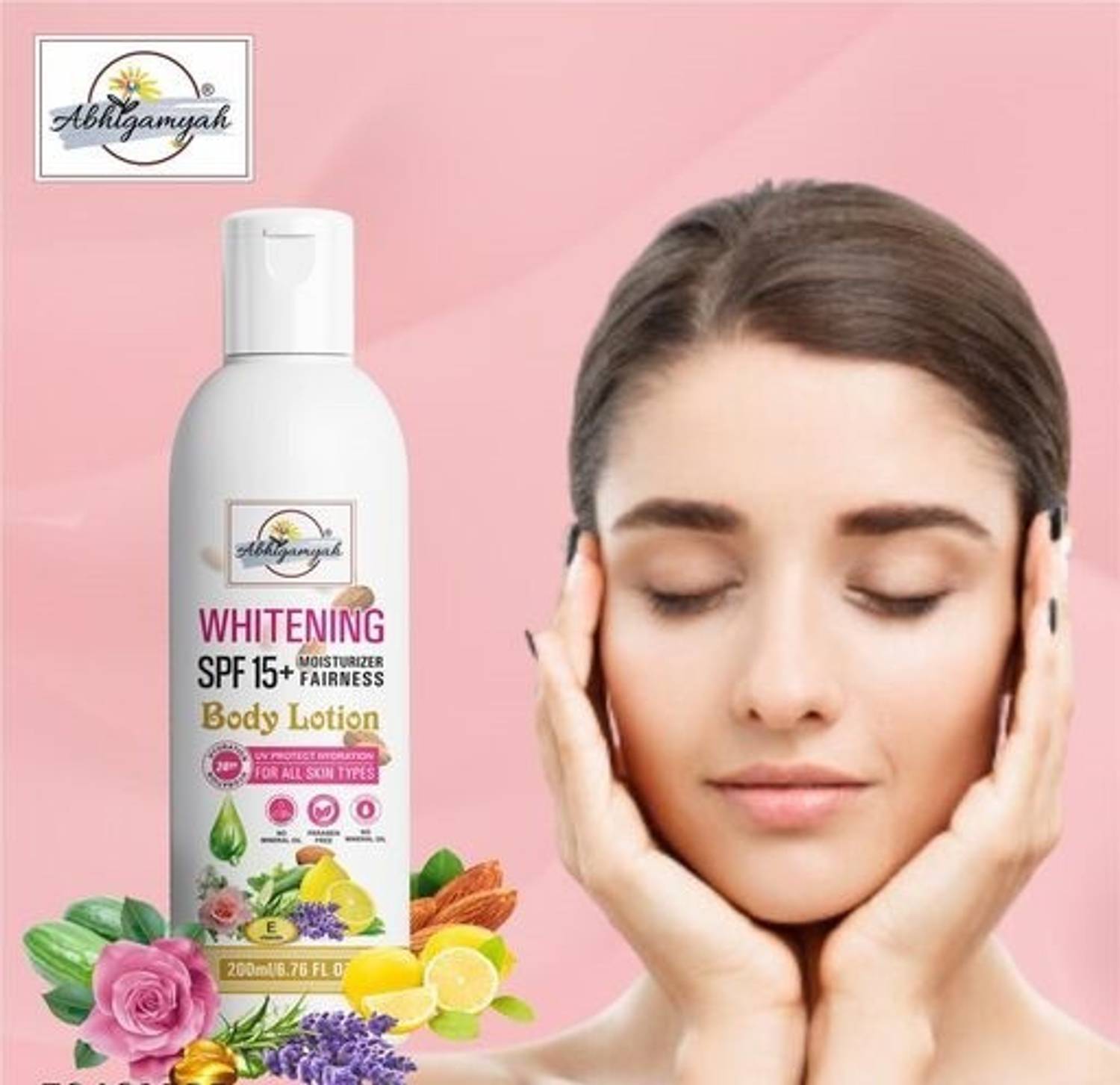 ABHIGAMYAH Body Lotion SPF15+ Skin Lighten & brightening cream (200 ml) Pack of 1