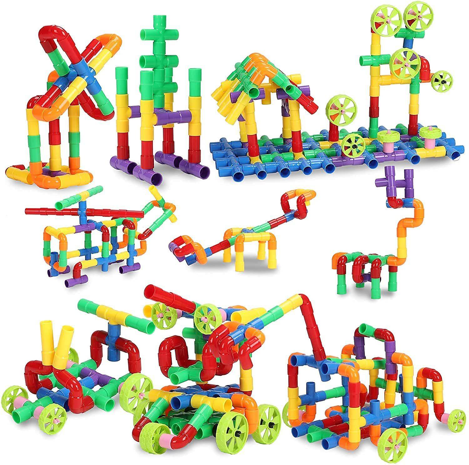 AEXONIZ TOYS Non-Toxic 85 Piece Building Block Toys For Kids,Learning Toy,Puzzle Toy