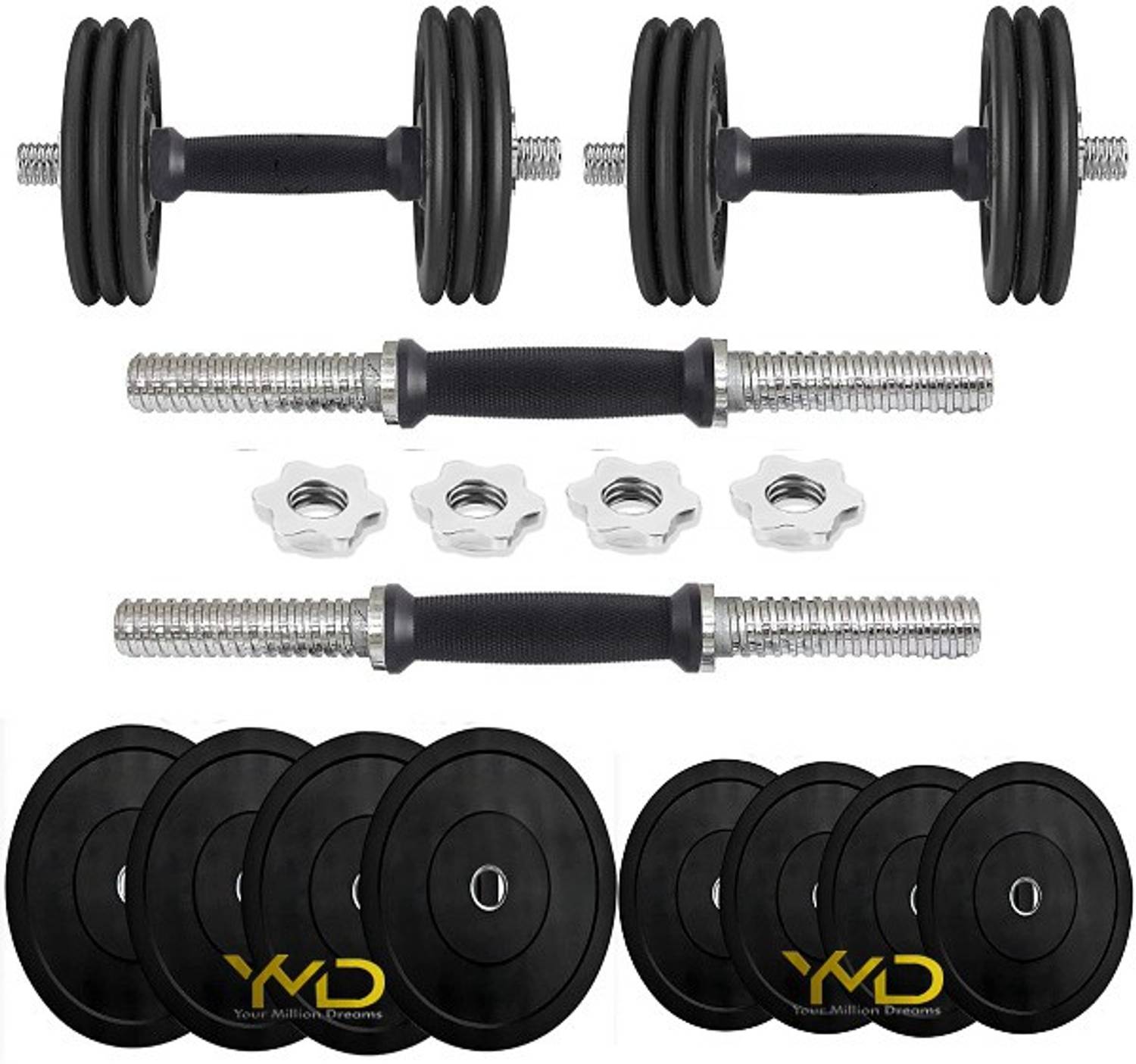 LCARNO 2.5KG X 4PC Adjustable Dumbbell Set - Image 1