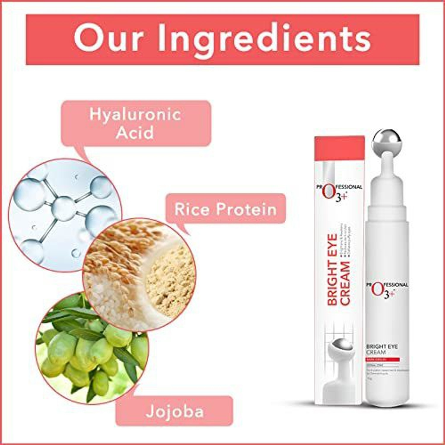 Image of O3+ Bright under Eye Circle Cream -Brightening & Whitening for Dark Circles