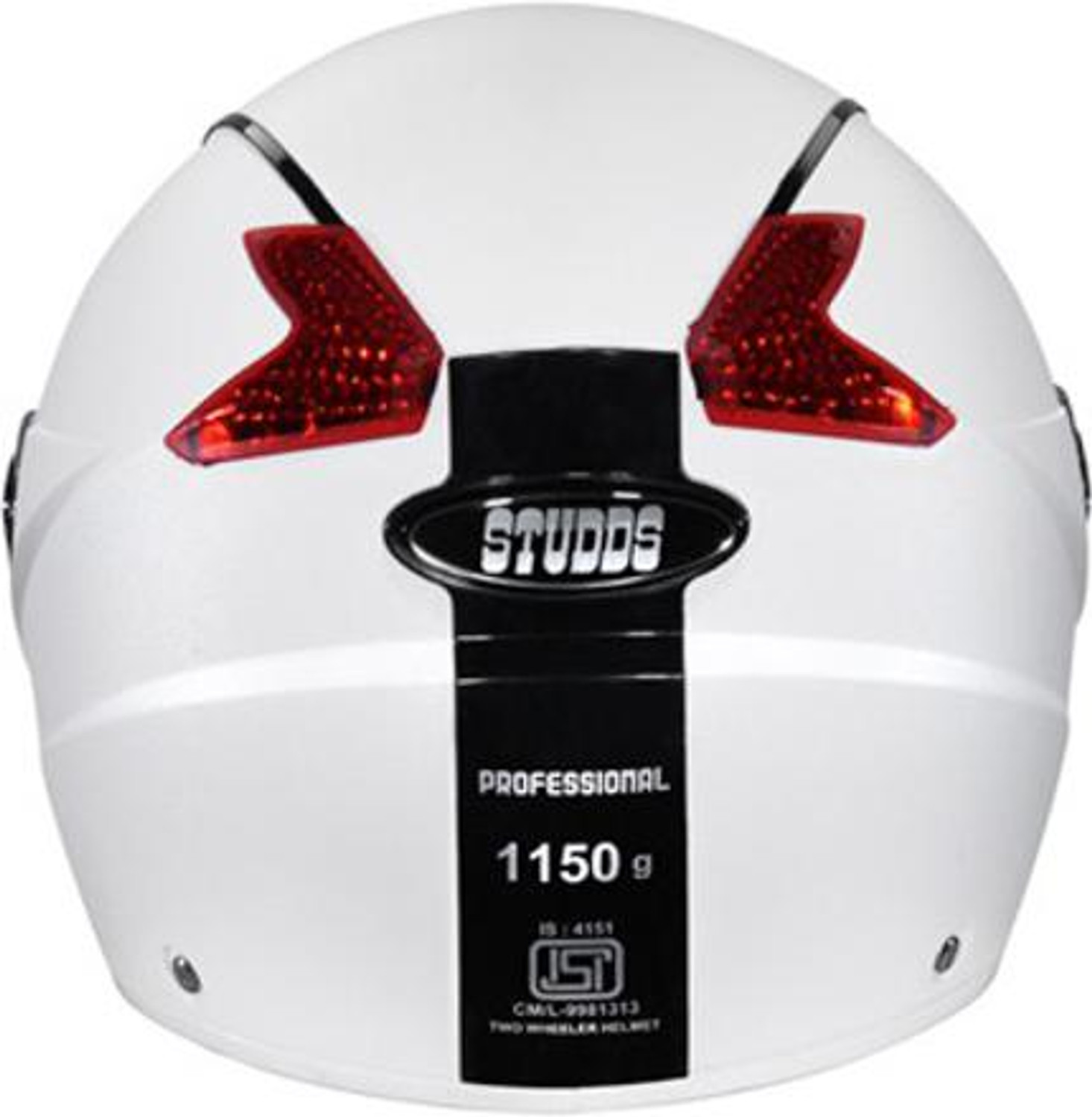 Image of STUDDS Professional Motorsports Helmet (White And Black)