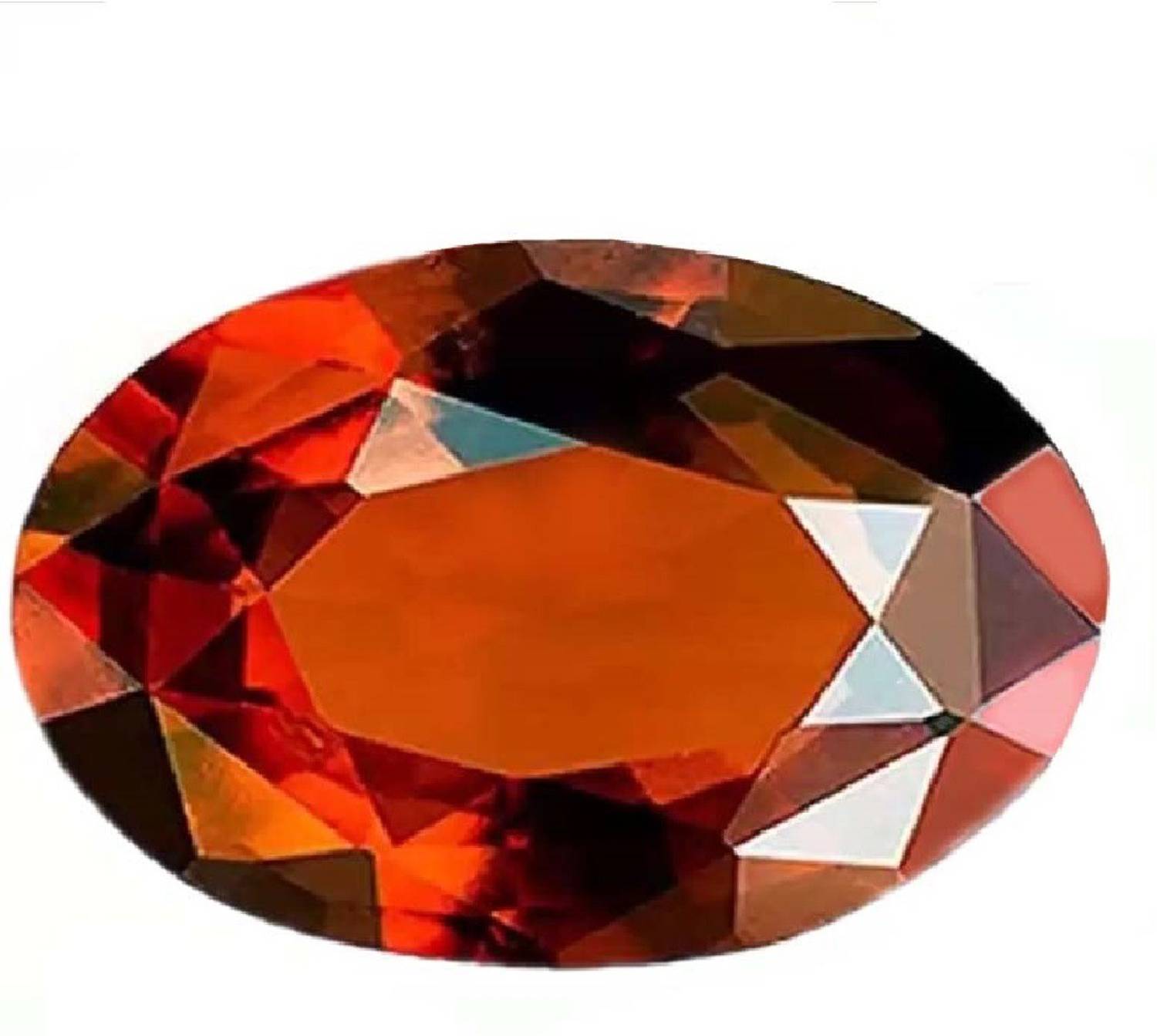 Ankit Collection Certified 7.25 Carats HESSONITE (GOMED) Garnet Stone Pendant