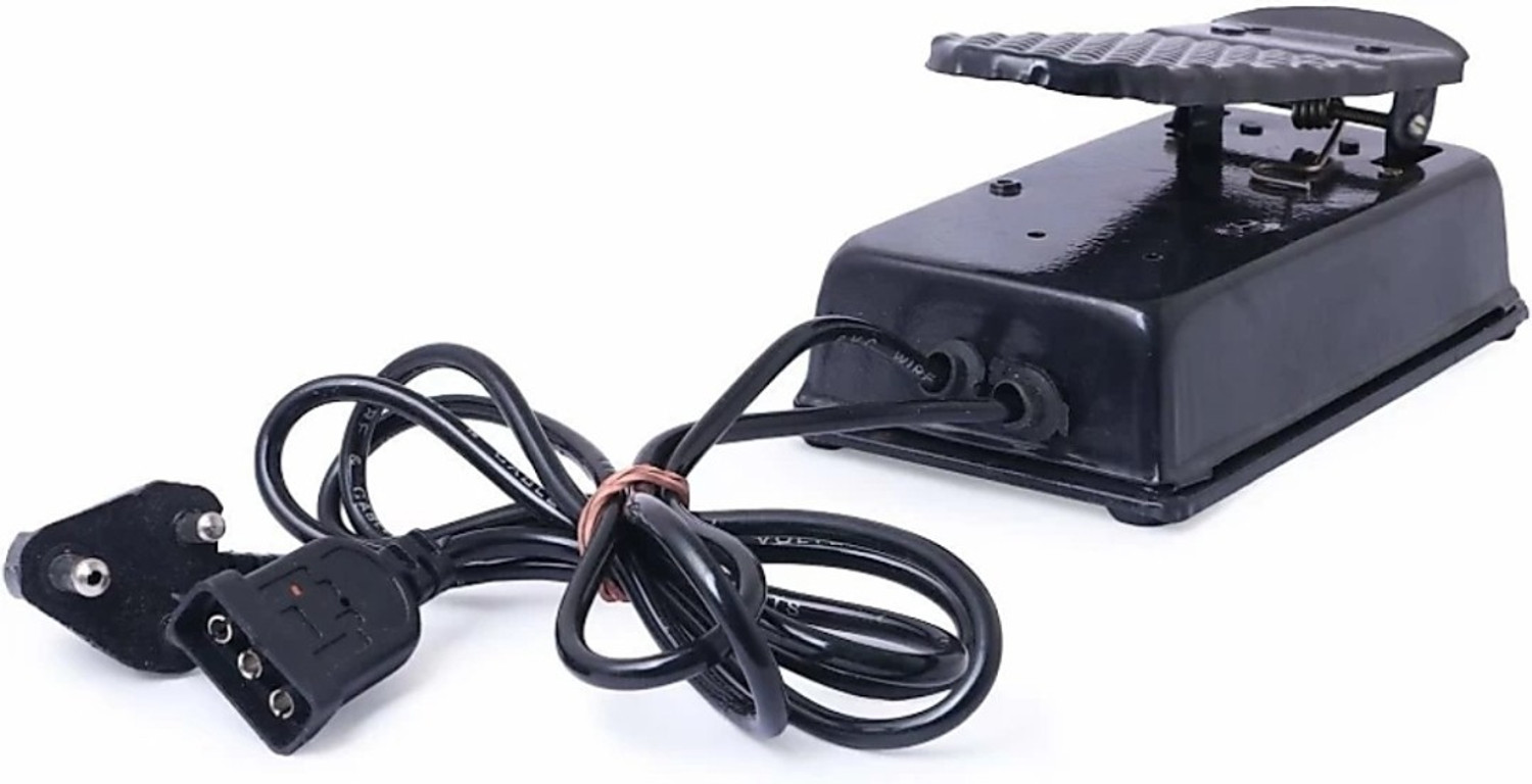 Image of Brothers SEWING MACHINE MOTOR CAST IRON BODY WITH SPEED CONTROLLER VERY LONG WIRE OF REGULATOR VERY HAPPY PARTS H.P 1 /12 LONG LIFE IN BOX TWO CARBON ONE BELT, L SET AND ALL FITTING PARTS Sewing Kit