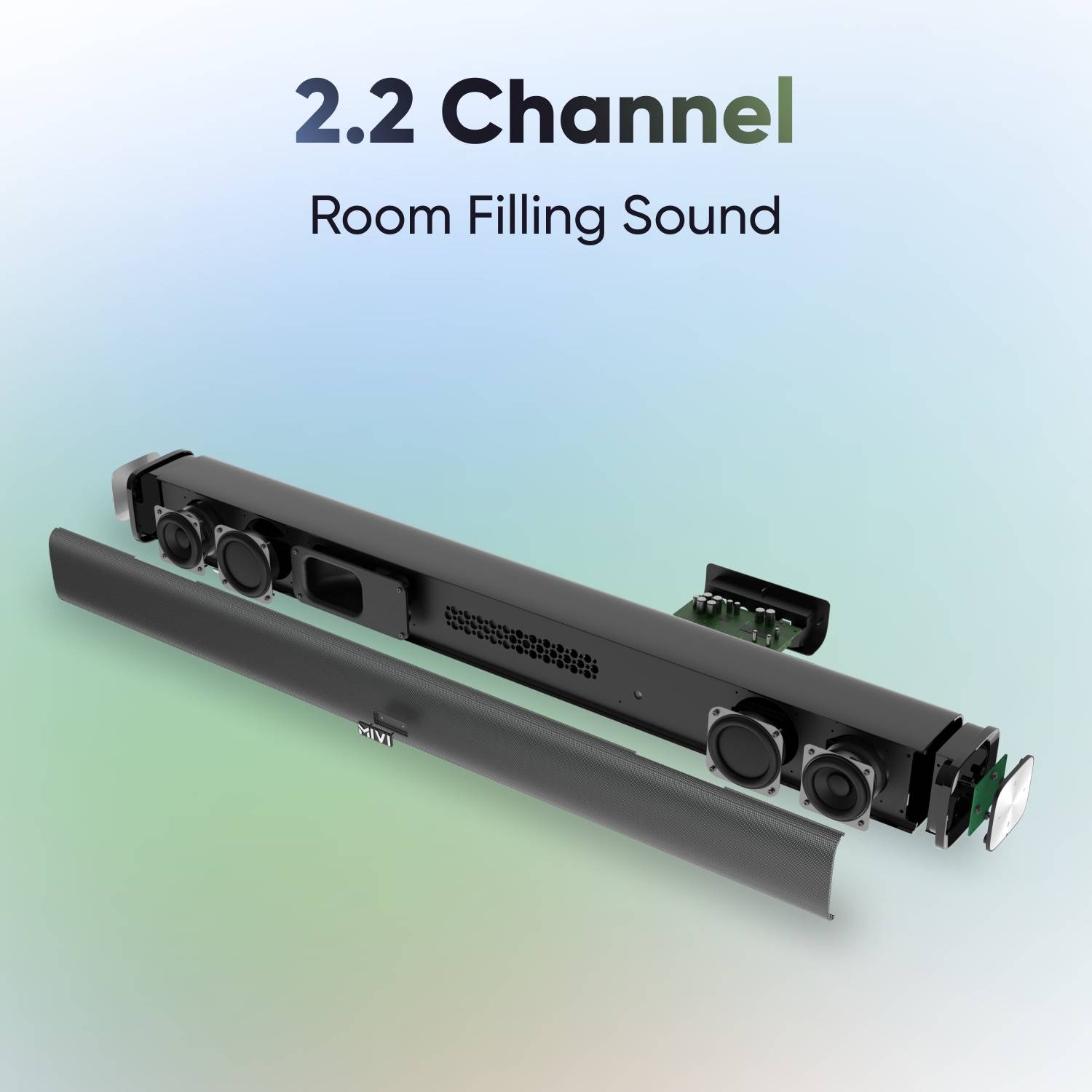 Mivi Fort S60 60W Bluetooth Soundbar with 2 Subwoofers - Image 4