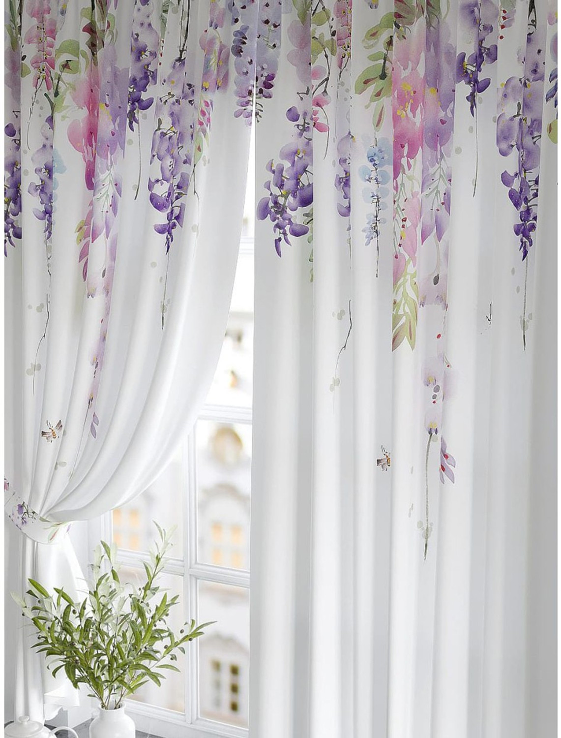 Image of BEST FAB 214 cm (7 ft) Door Polyester Room Darkening Curtain (Pack Of 2)