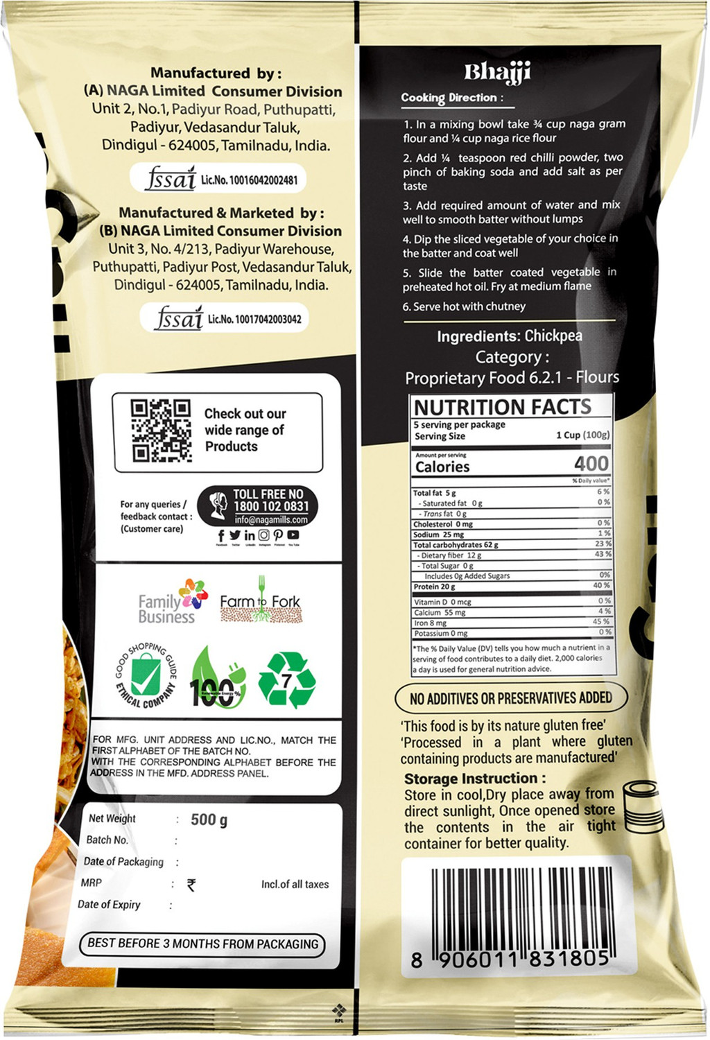 Image of NAGA Gram Flour (Besan)